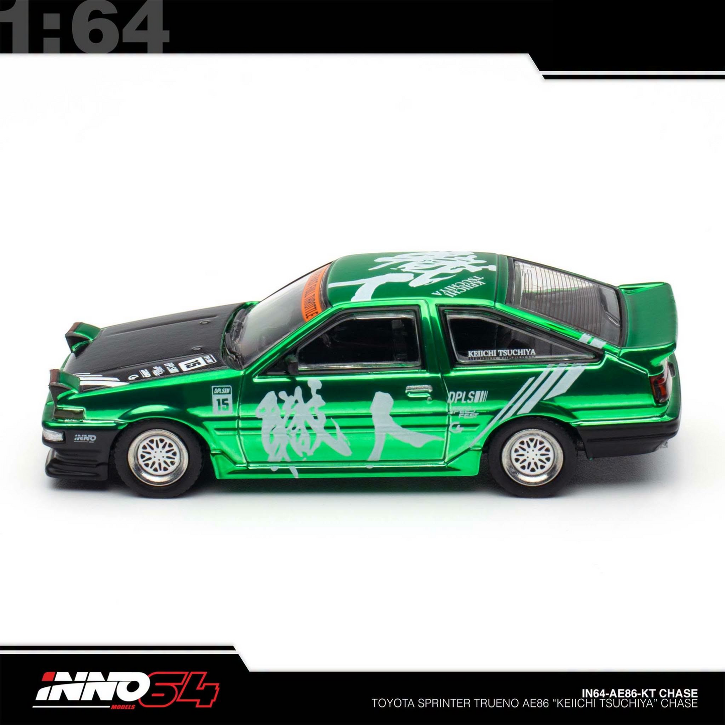 INNO64 - Toyota Sprinter Trueno AE86 *Keiichi Tsuchiya* Limited Edition - IN64-AE86-KT - Chase Car