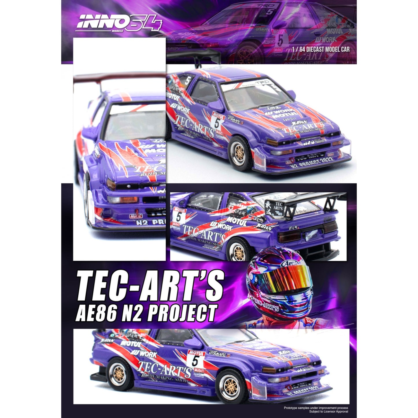 INNO64 - Toyota Sprinter Trueno AE86 N2 Project by Tec-Art`s - IN64-AE86N2-TECART