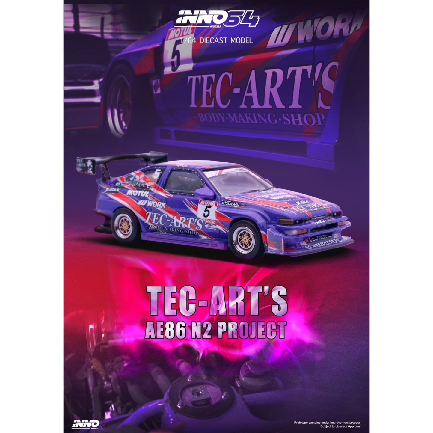 INNO64 - Toyota Sprinter Trueno AE86 N2 Project by Tec-Art`s - IN64-AE86N2-TECART
