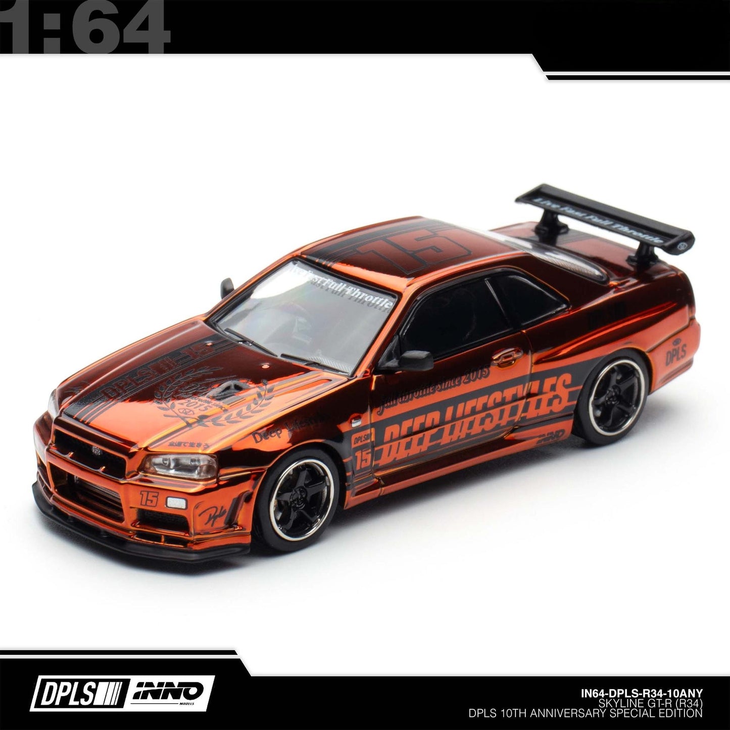 INNO64 - Pre-Order - INNO64 X DPLS 10TH Annyversary Nissan Skyline GT-R (R34) Boxset