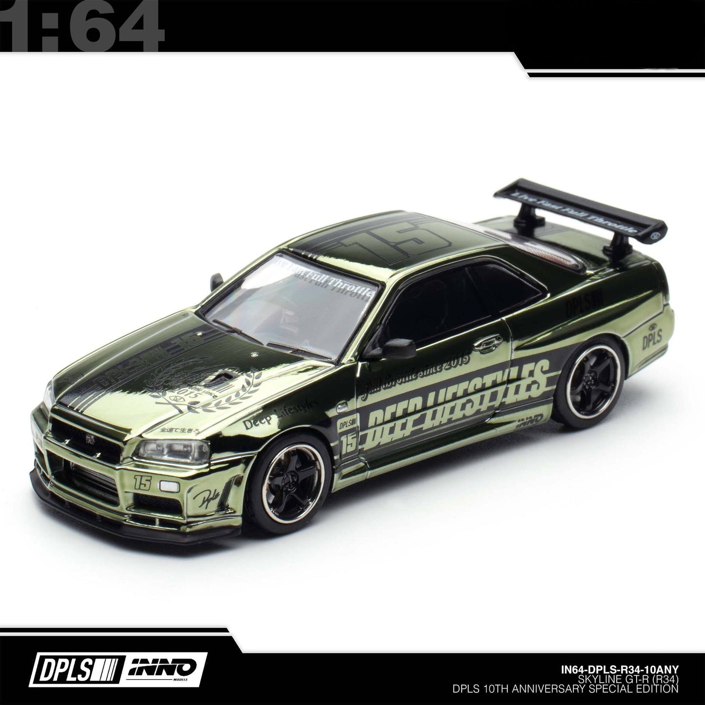 INNO64 - Pre-Order - INNO64 X DPLS 10TH Annyversary Nissan Skyline GT-R (R34) Boxset