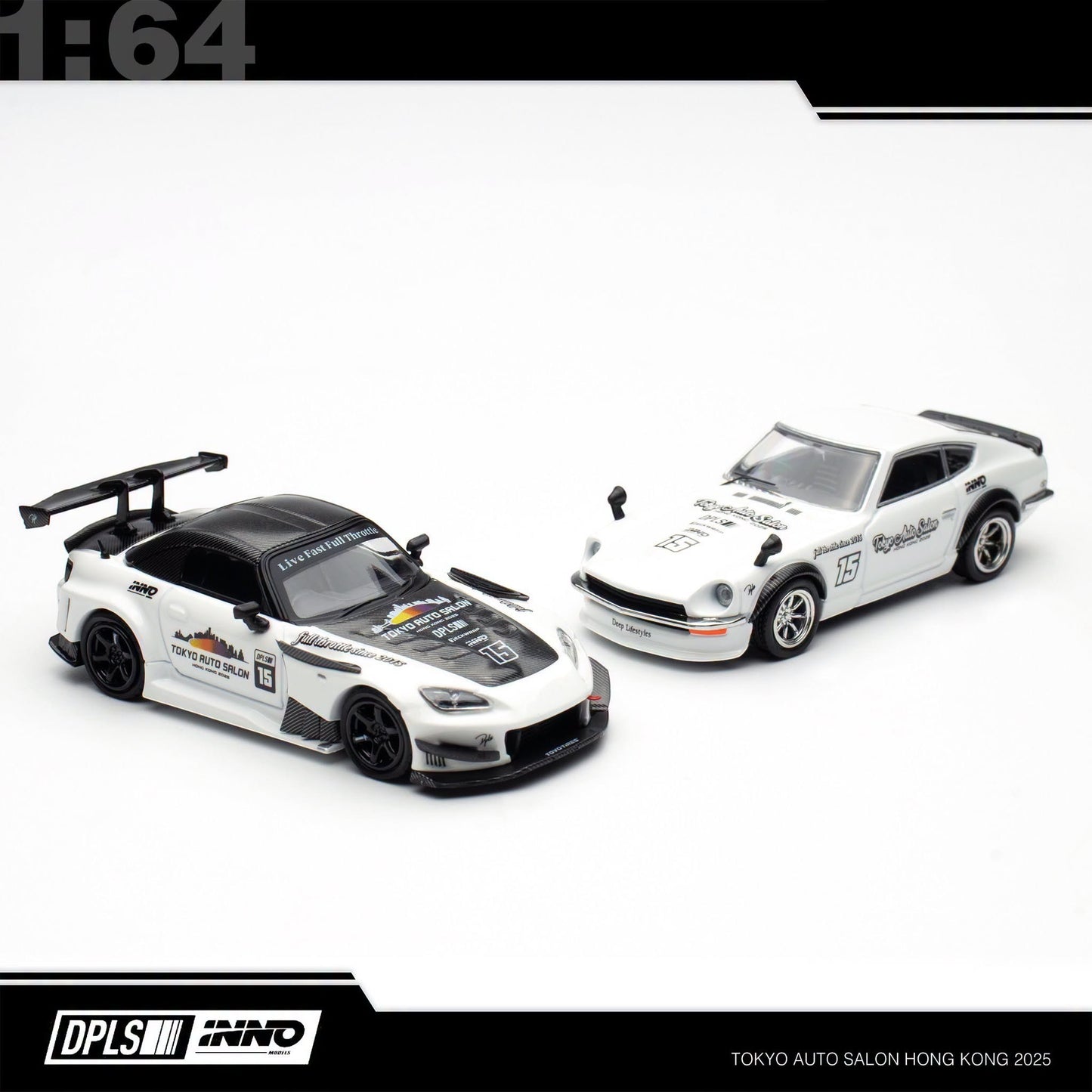 INNO64 x DPLS - Honda S2000 & Nissan Fairlady Boxset - Tokyo Auto Salon 2025 - IN64-DPLS-TASHK-BOXSET