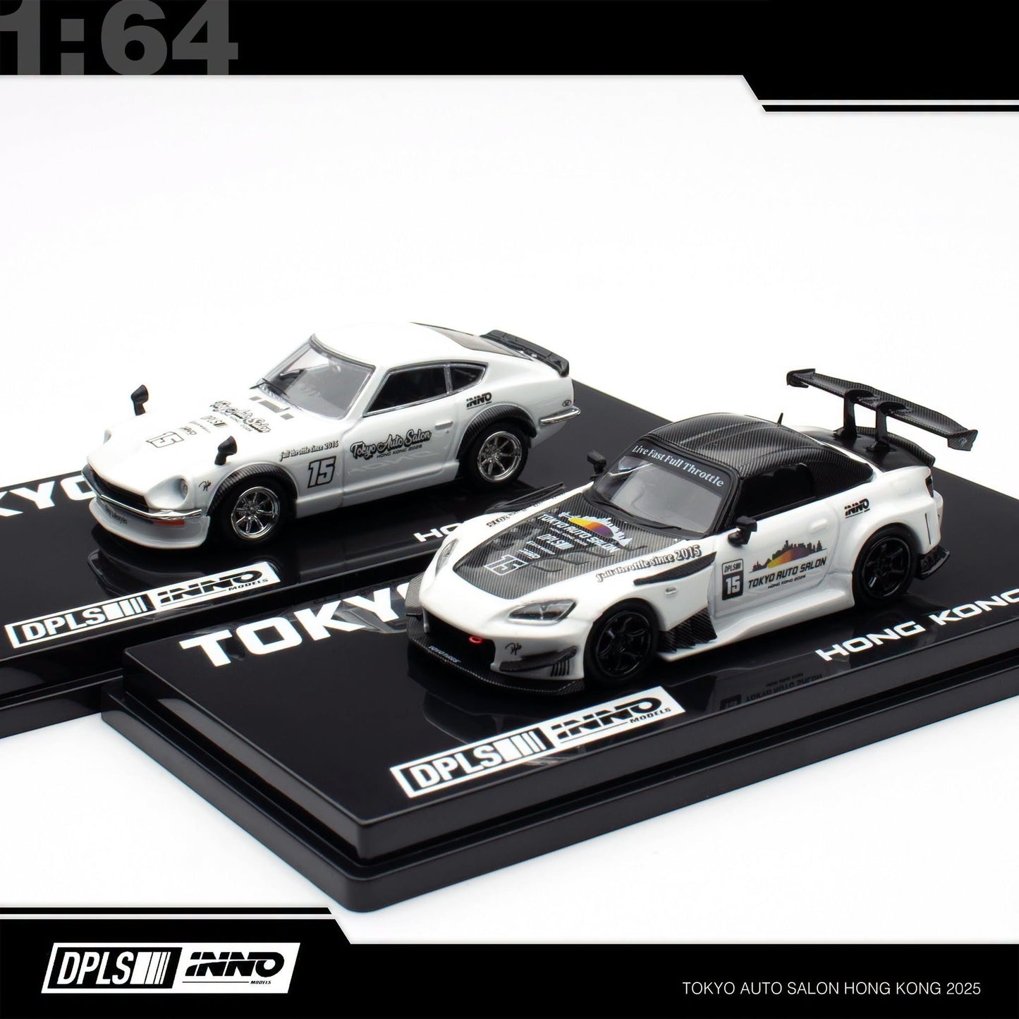INNO64 x DPLS - Honda S2000 & Nissan Fairlady Boxset - Tokyo Auto Salon 2025 - IN64-DPLS-TASHK-BOXSET
