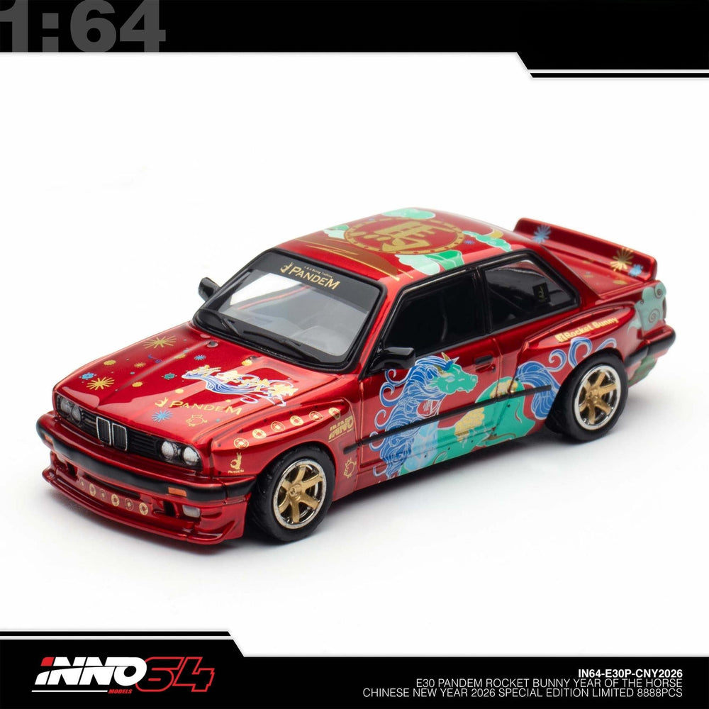 INNO64 - Pre-Order - PANDEM ROCKET BUNNY BMW E30 The Year Of The Horse 2026 Limited Edition