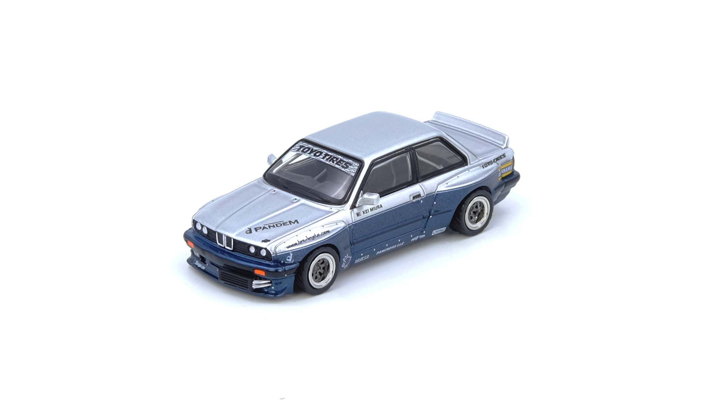 INNO64 - Pre-Order - PANDEM E30 M3 Silver/Blue - BMW M3 - IN64-E30P-SILBLU
