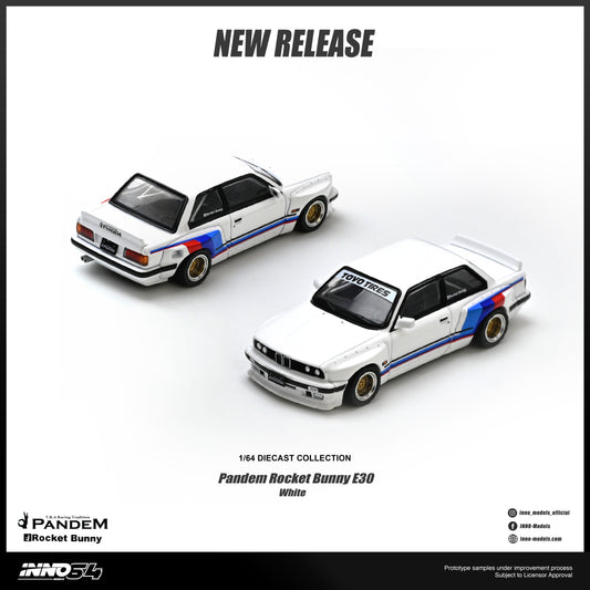 INNO64 - Pre-Order - PANDEM ROCKET BUNNY E30 White - IN64-E30P-WHI