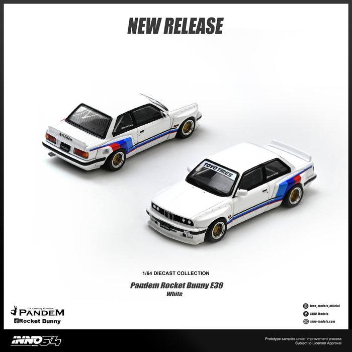 INNO64 - Pre-Order - PANDEM ROCKET BUNNY E30 White - IN64-E30P-WHI
