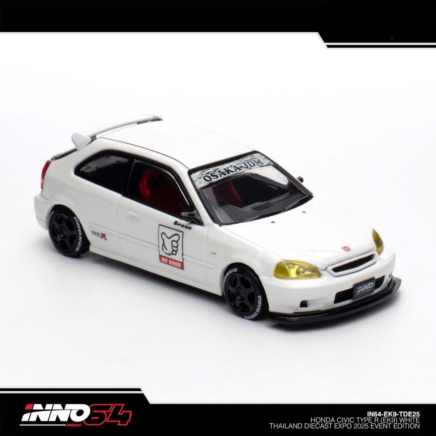 INNO64 - HONDA CIVIC TYPE R (EK9) WHITE - TDE2025 Event Model - IN64-EK9-TDE25