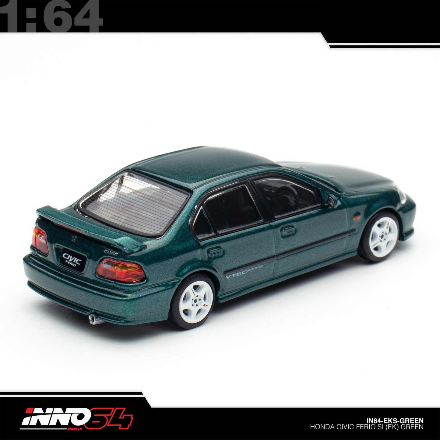 INNO64 - Pre-Order - Honda Civic Ferio SI (EK), green - IN64-EKS-GREEN