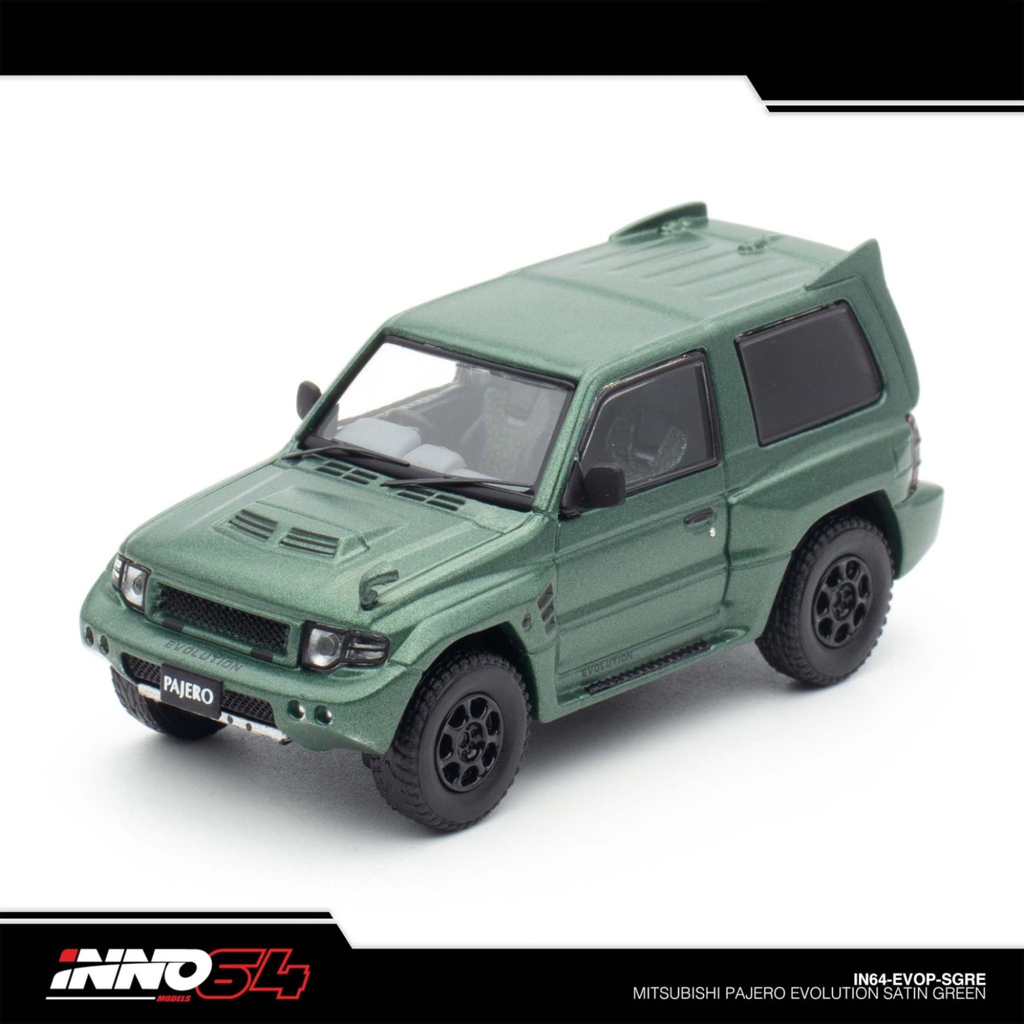 INNO64 - MITSUBISHI PAJERO EVOLUTION Satin Green - IN64-EVOP-SGRE