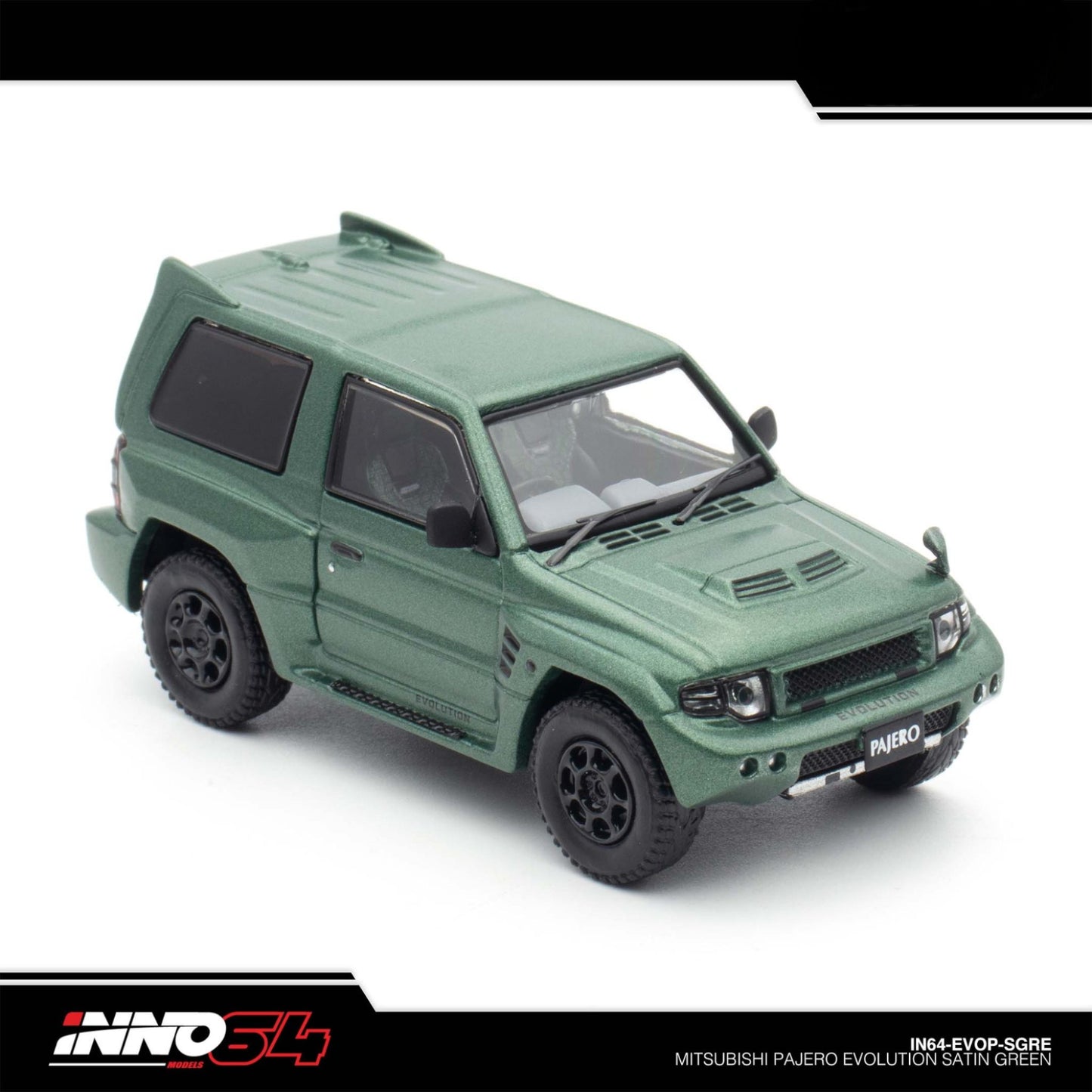 INNO64 - MITSUBISHI PAJERO EVOLUTION Satin Green - IN64-EVOP-SGRE