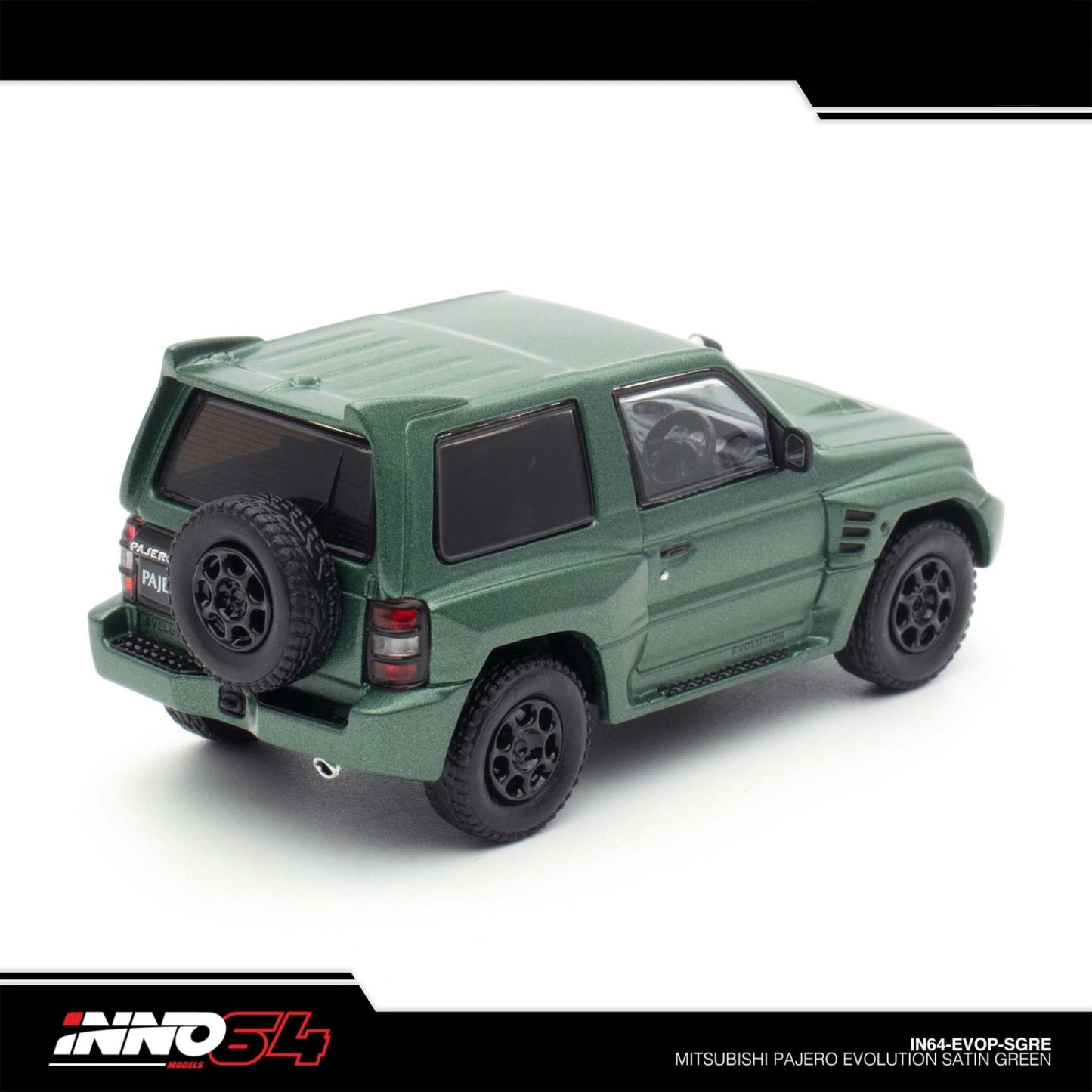 INNO64 - MITSUBISHI PAJERO EVOLUTION Satin Green - IN64-EVOP-SGRE