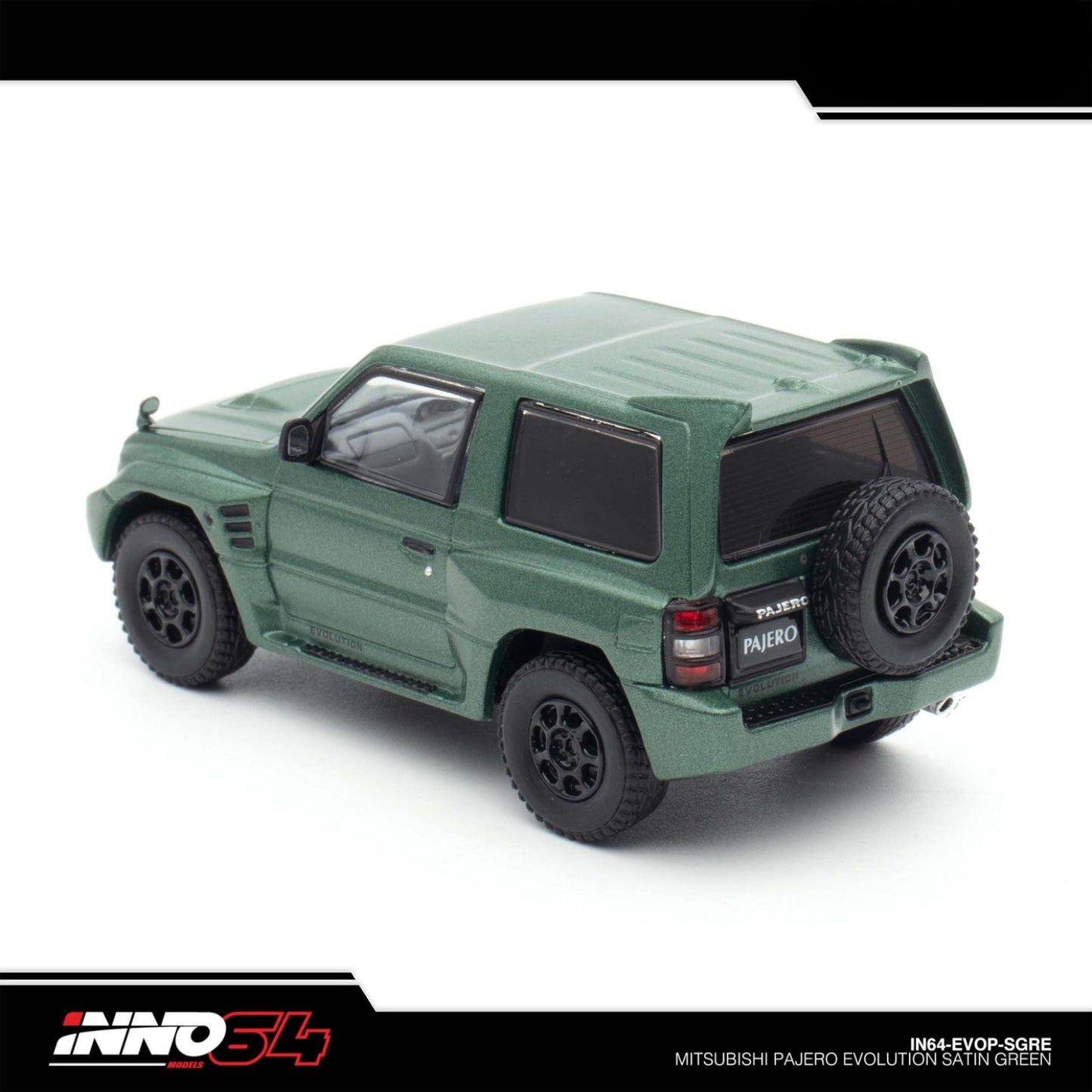 INNO64 - MITSUBISHI PAJERO EVOLUTION Satin Green - IN64-EVOP-SGRE