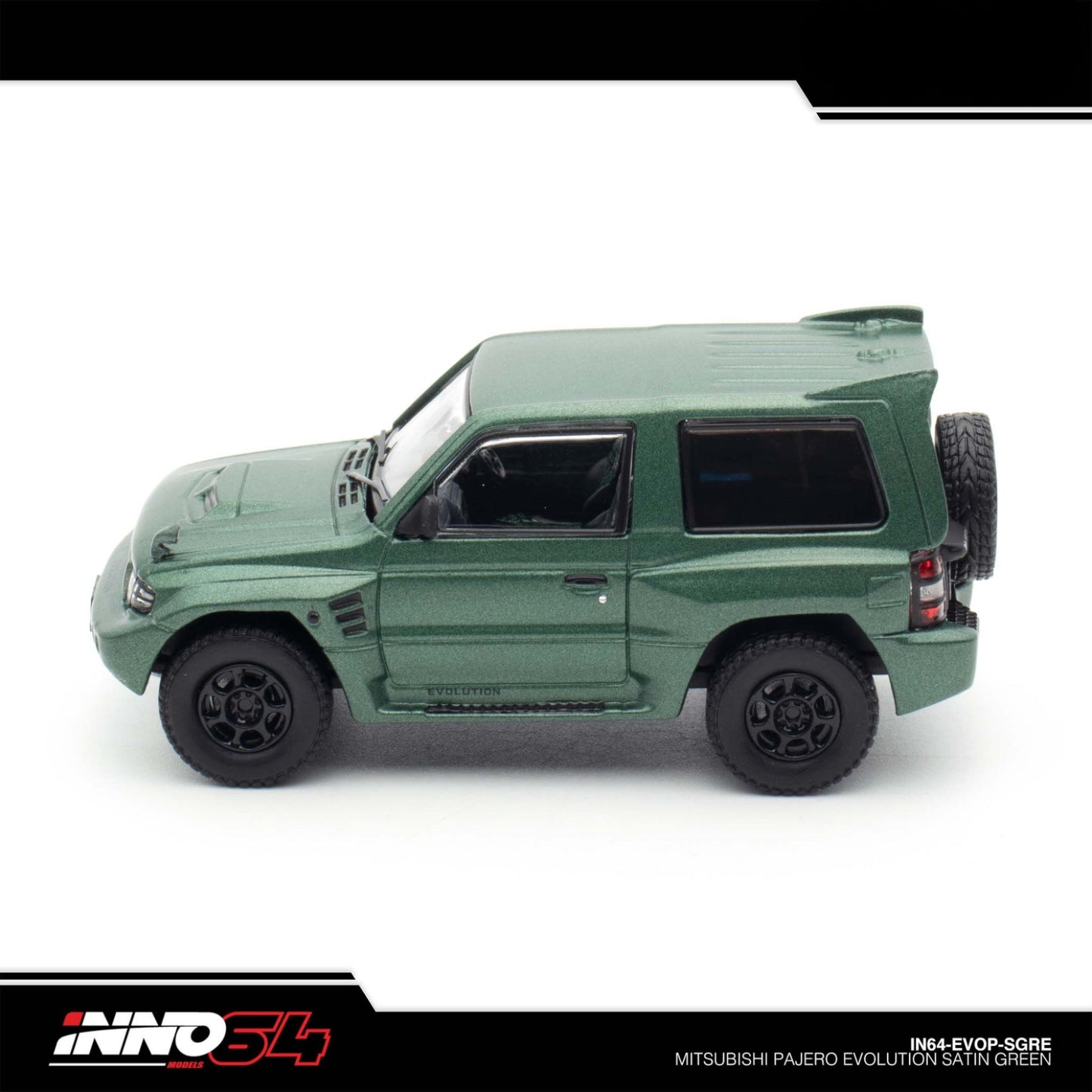 INNO64 - MITSUBISHI PAJERO EVOLUTION Satin Green - IN64-EVOP-SGRE