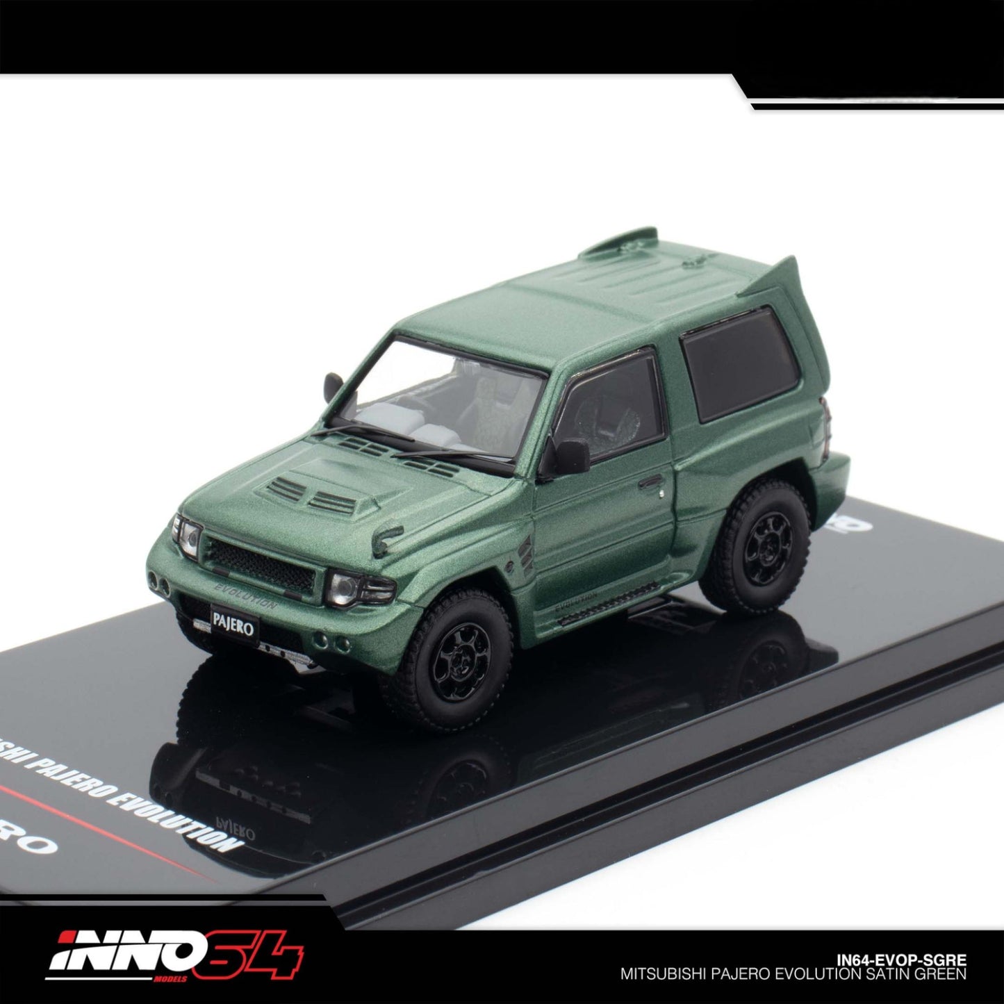 INNO64 - MITSUBISHI PAJERO EVOLUTION Satin Green - IN64-EVOP-SGRE