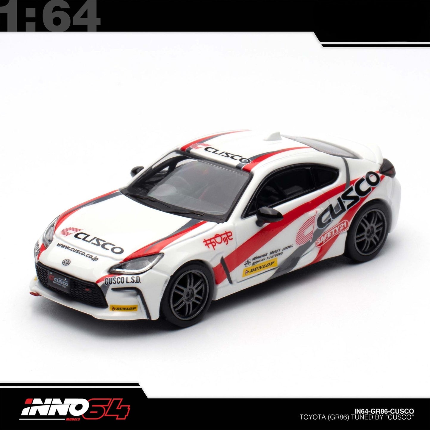 INNO64 - Pre-Order - TOYOTA GR86 Tuned by "CUSCO" - IN64-GR86-CUSCO