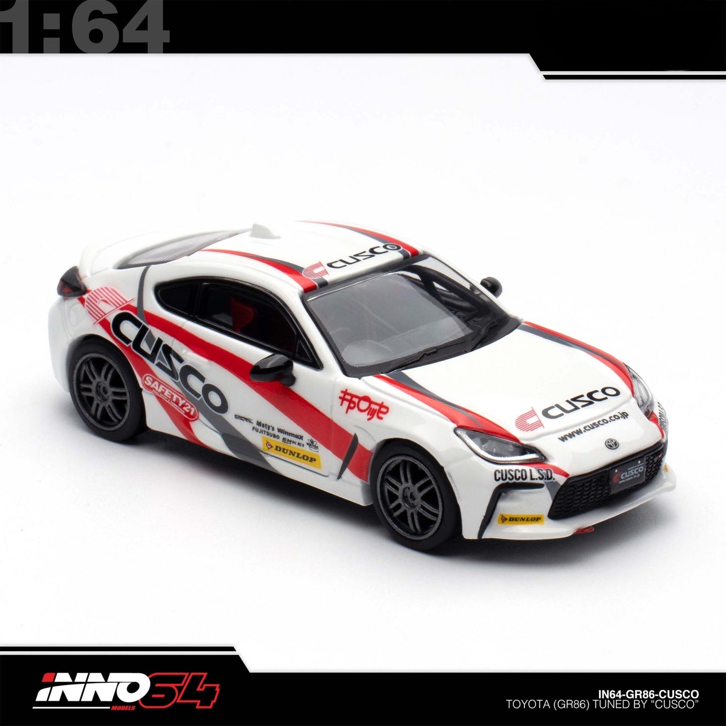 INNO64 - Pre-Order - TOYOTA GR86 Tuned by "CUSCO" - IN64-GR86-CUSCO