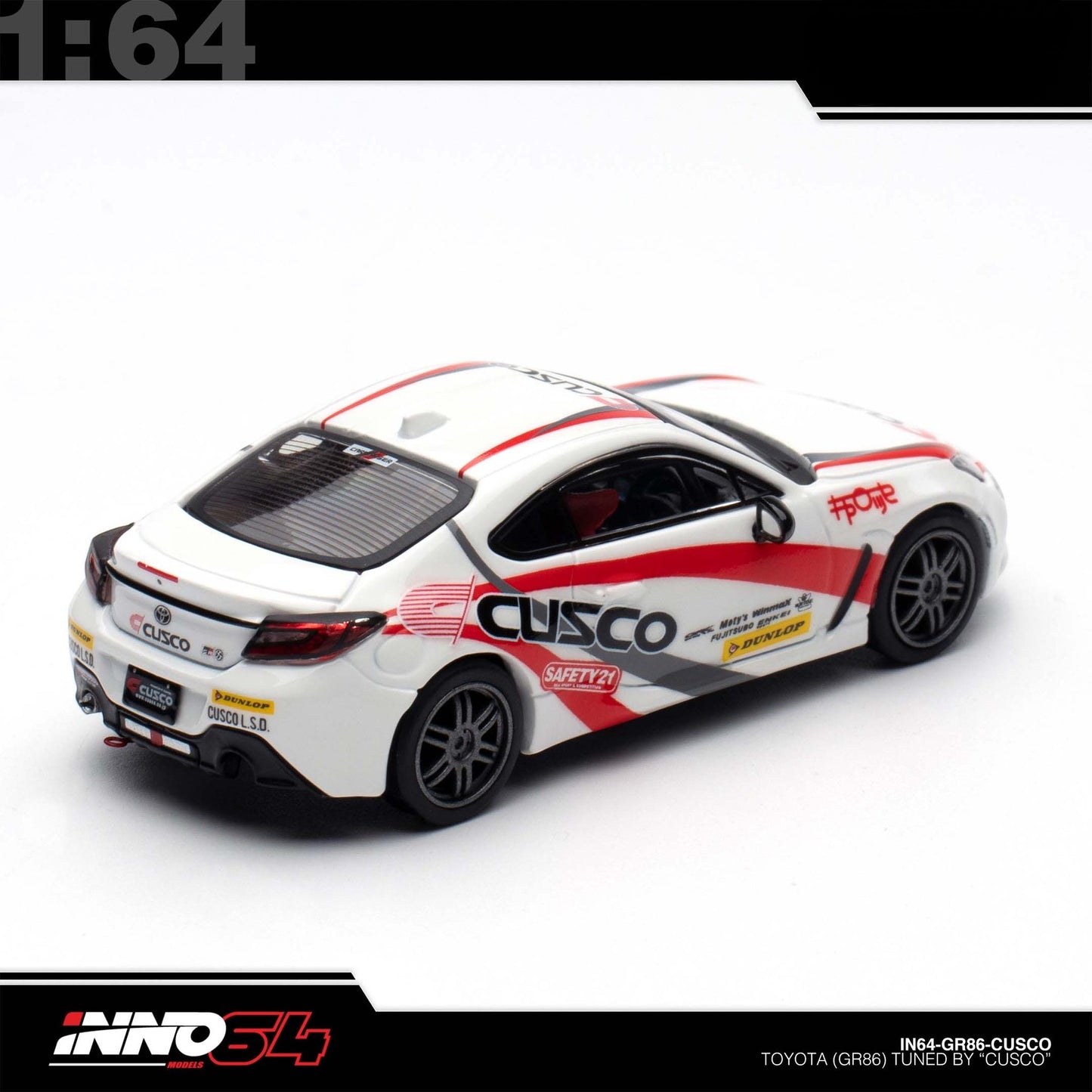 INNO64 - Pre-Order - TOYOTA GR86 Tuned by "CUSCO" - IN64-GR86-CUSCO