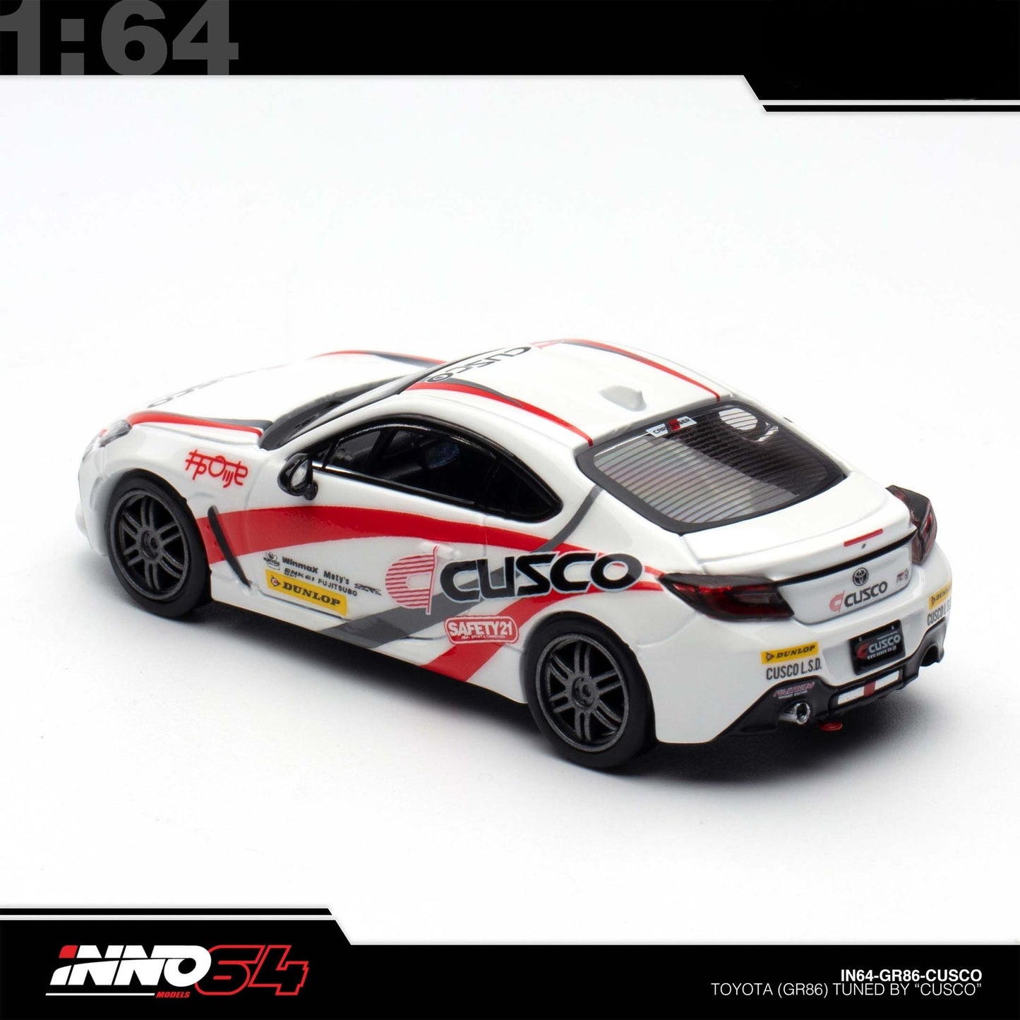 INNO64 - Pre-Order - TOYOTA GR86 Tuned by "CUSCO" - IN64-GR86-CUSCO