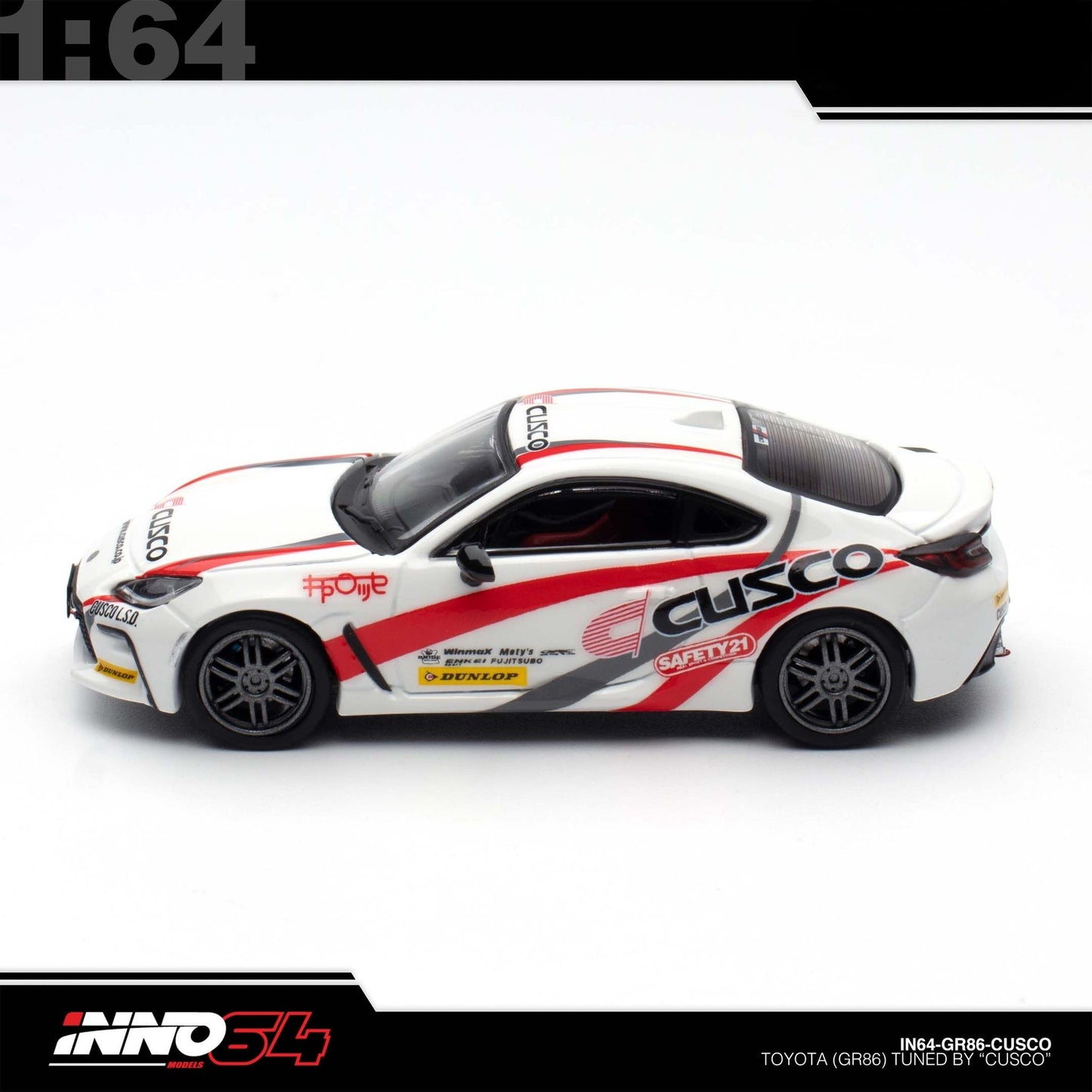 INNO64 - Pre-Order - TOYOTA GR86 Tuned by "CUSCO" - IN64-GR86-CUSCO