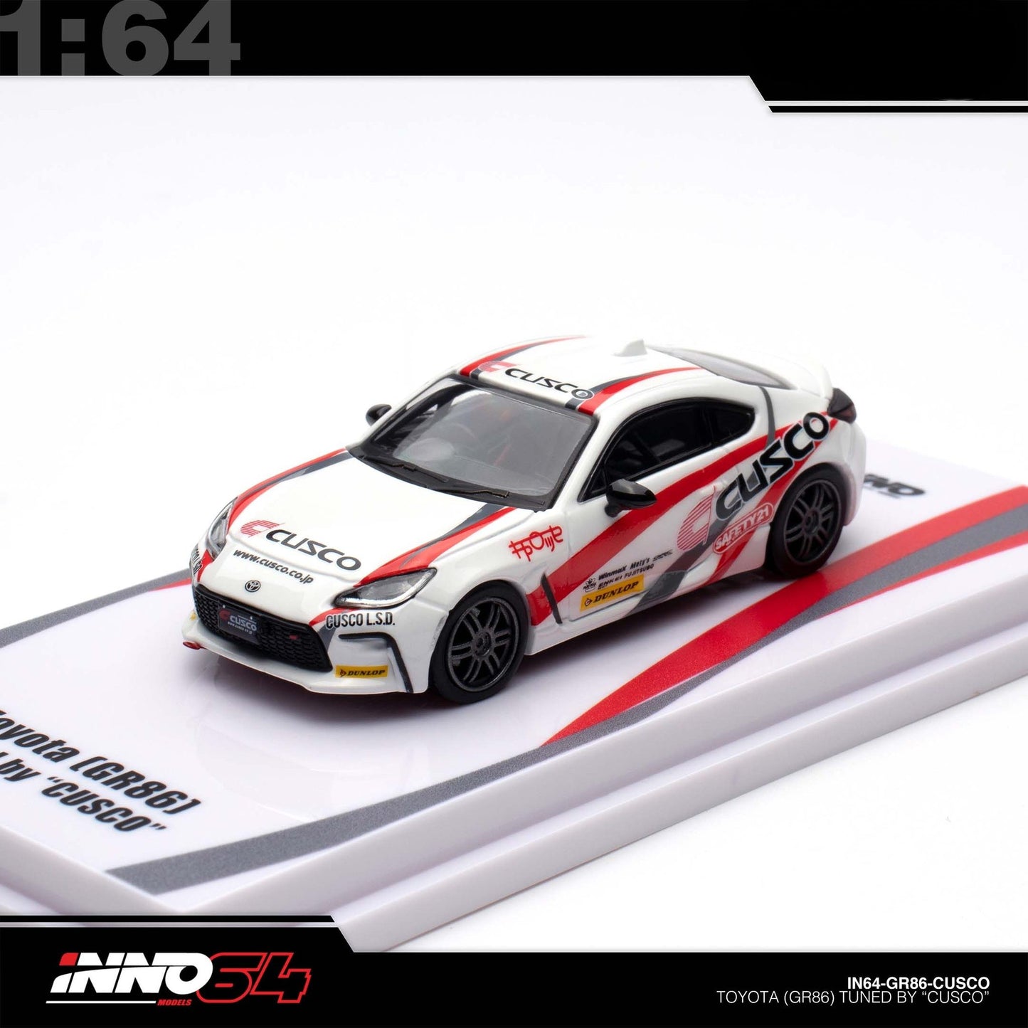INNO64 - Pre-Order - TOYOTA GR86 Tuned by "CUSCO" - IN64-GR86-CUSCO