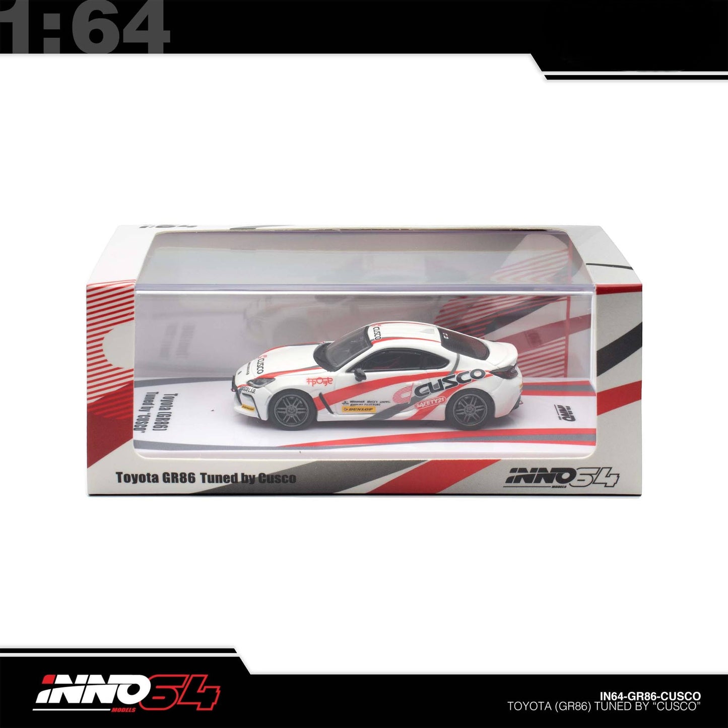 INNO64 - Pre-Order - TOYOTA GR86 Tuned by "CUSCO" - IN64-GR86-CUSCO