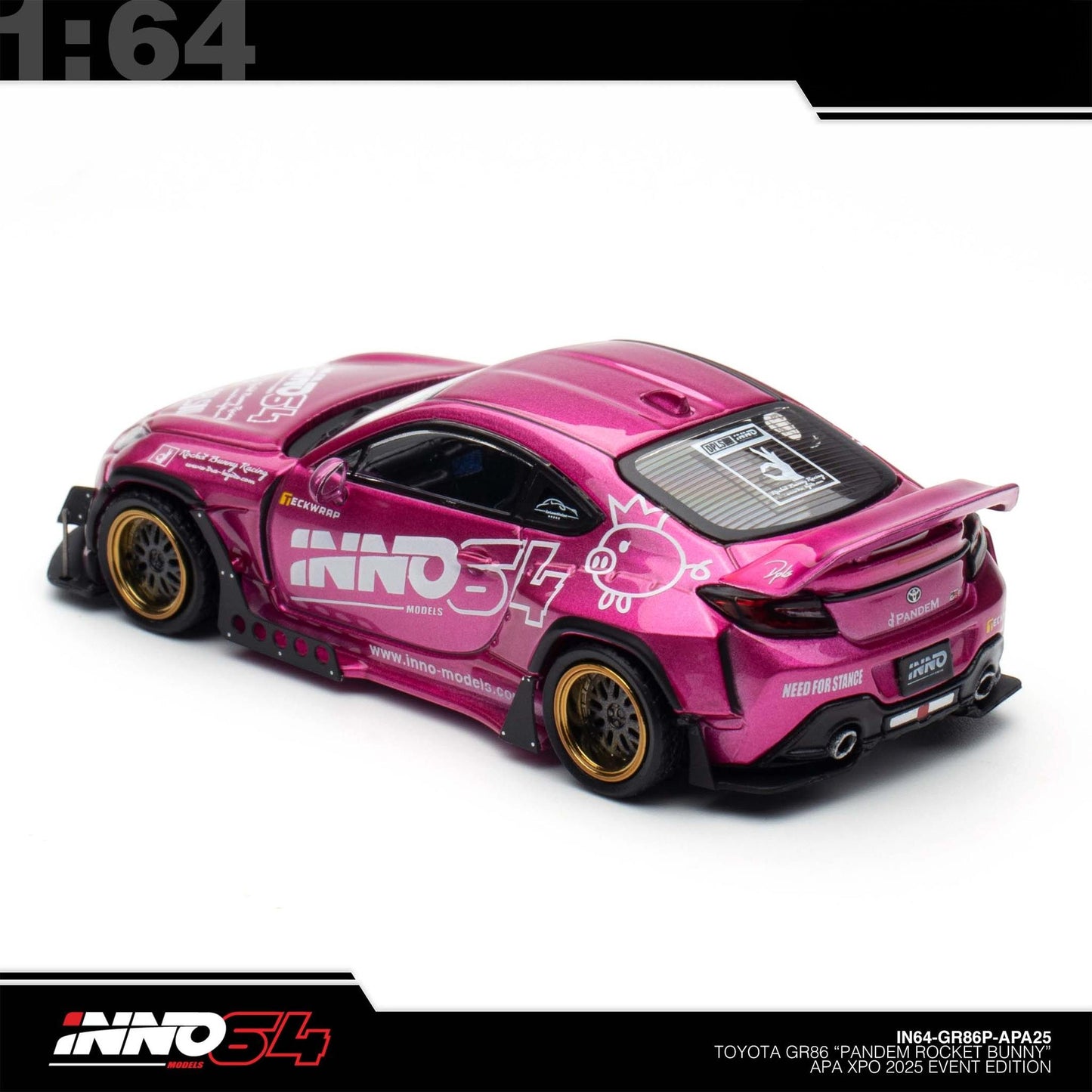 INNO64 - Toyota GR86 Pandem Rocket Bunny - APA XPO 2025 Event Edition - IN64-GR86P-APA25