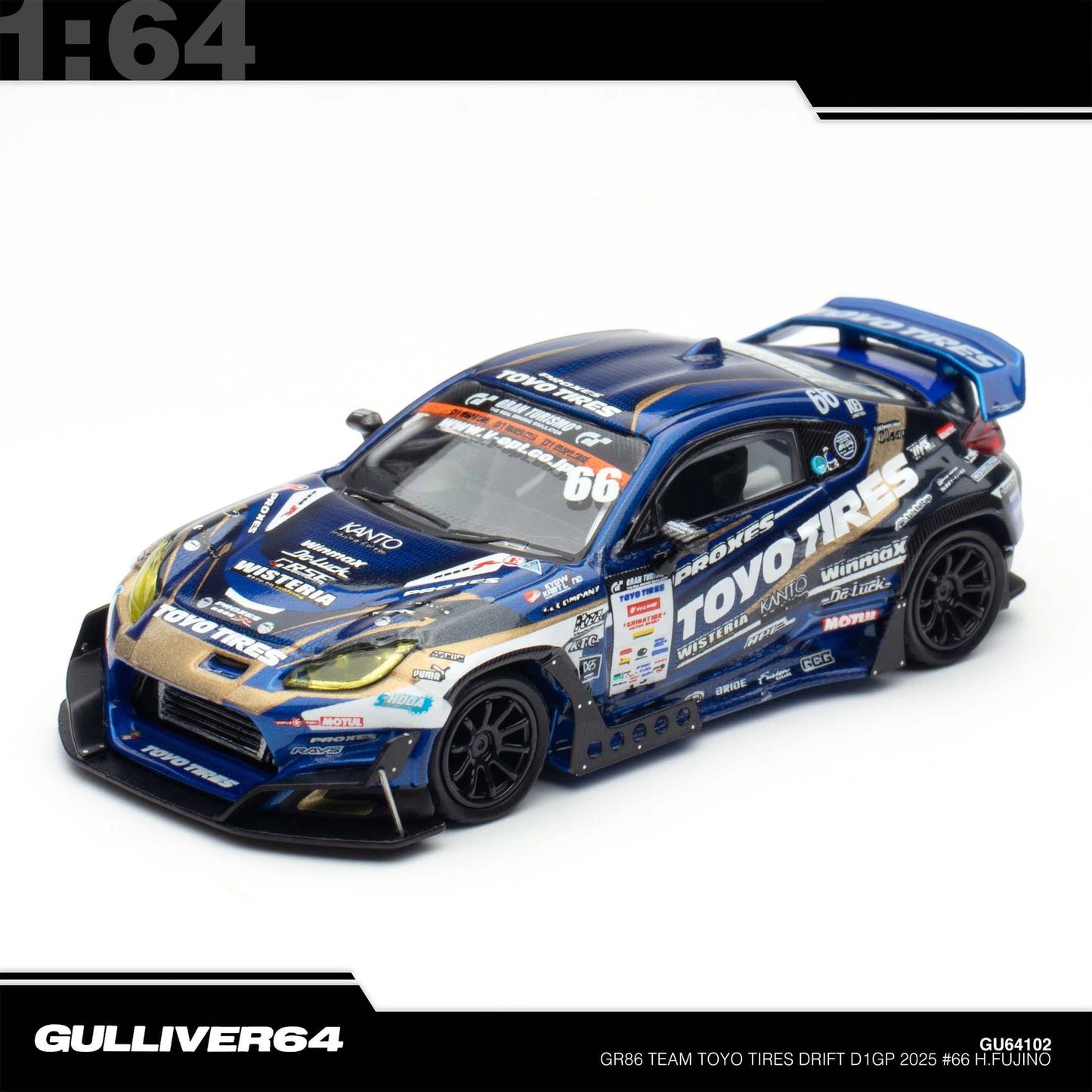 Gulliver64 = INNO64 - GR86 Team Toyo Tires Drift D1GP 2025 - #66 H.Fujino - Tokyo Auto Salon Special
