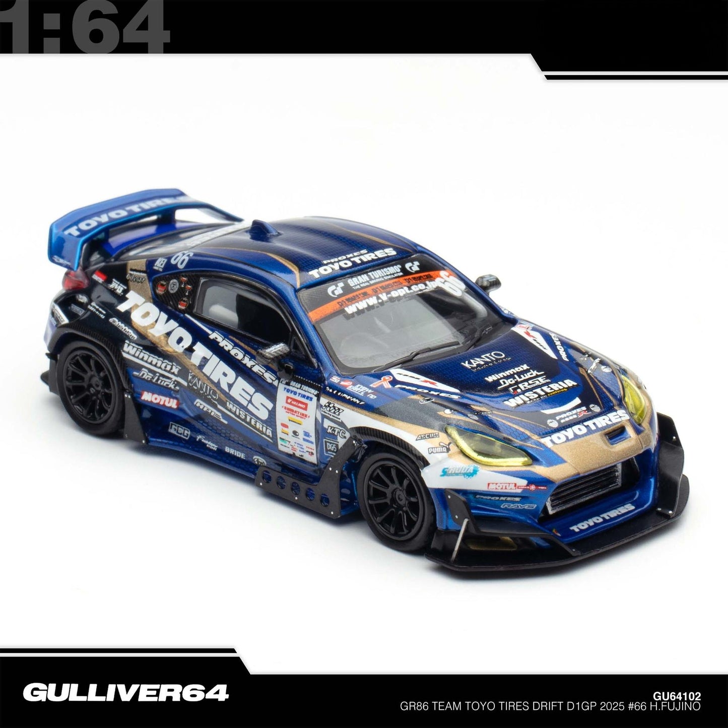 Gulliver64 = INNO64 - GR86 Team Toyo Tires Drift D1GP 2025 - #66 H.Fujino - Tokyo Auto Salon Special