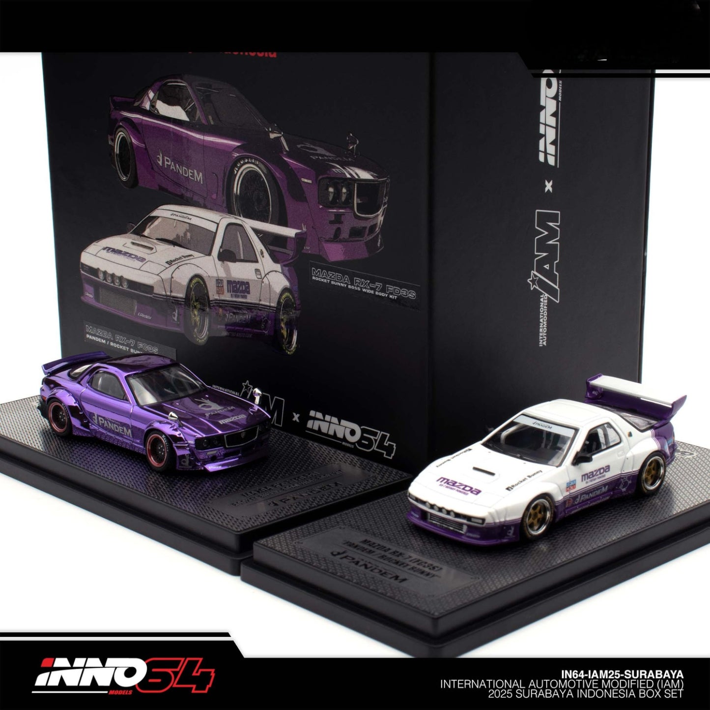 INNO64 - Pre-Order - IAM Surabaya 2025 Event Edition - Mazda RX-7 Rocket Bunny BoxSet