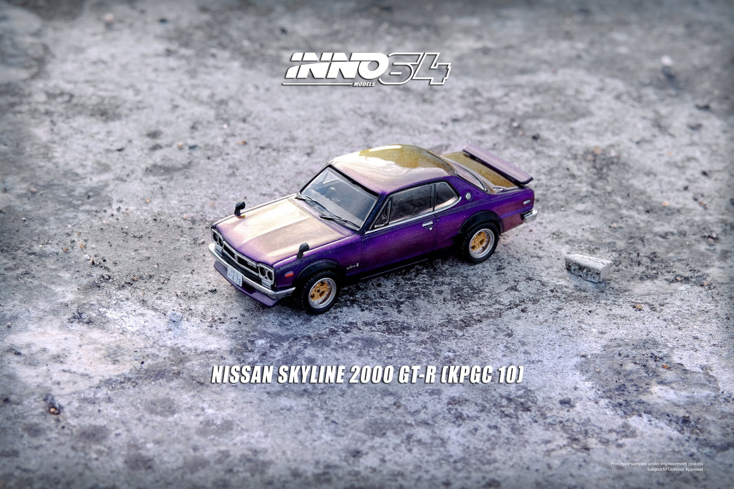 INNO64 - Nissan Skyline 2000 GT-R (KPGC10), midnight purple II - 1:64 - IN64-KPGC10-MPII