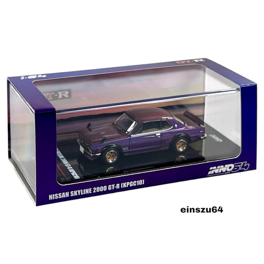 INNO64 - Nissan Skyline 2000 GT-R (KPGC10), midnight purple II - 1:64 - IN64-KPGC10-MPII