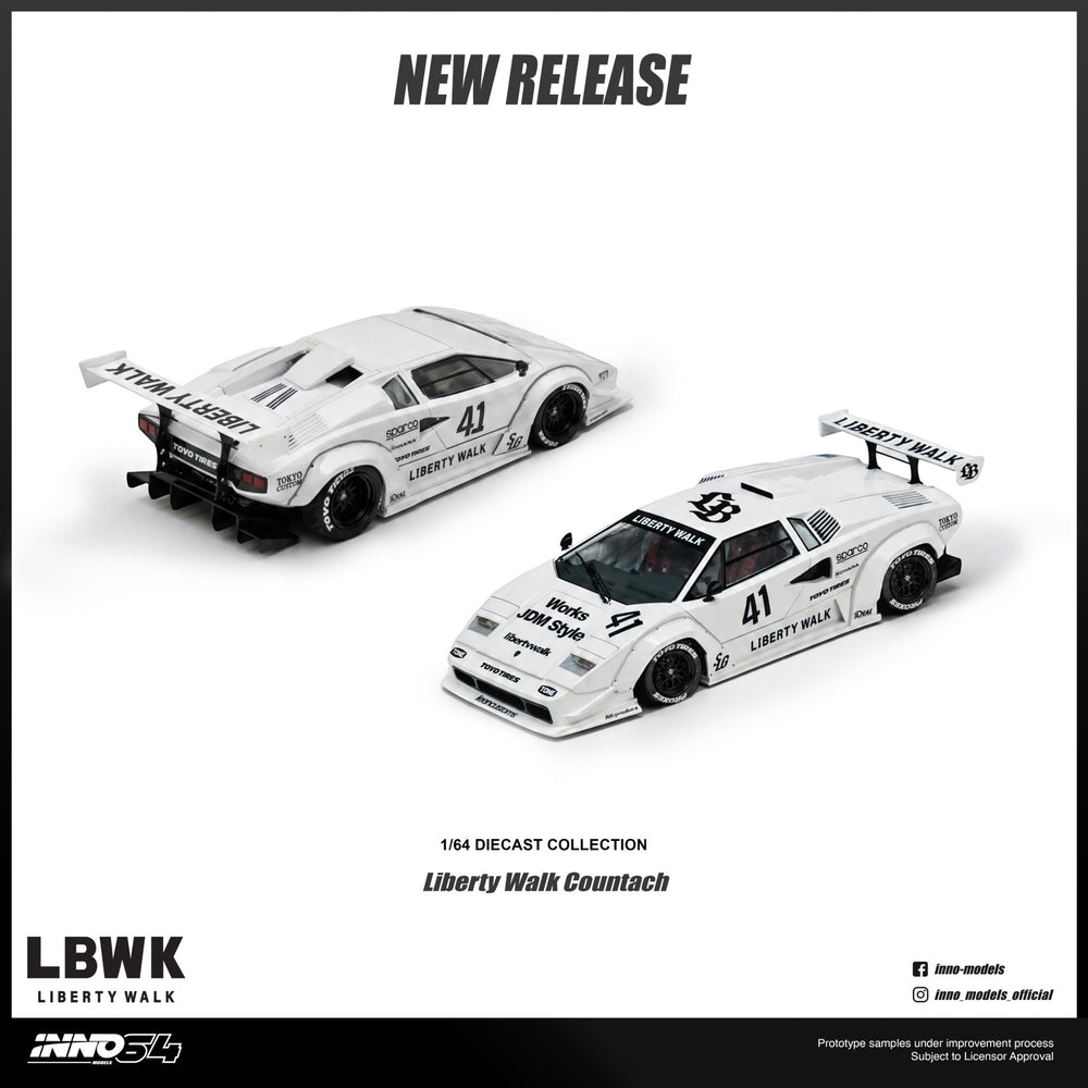 INNO64 - Pre-Order - Lamborghini Countach Liberty Walk - IN64-LBCOUNTACH-01