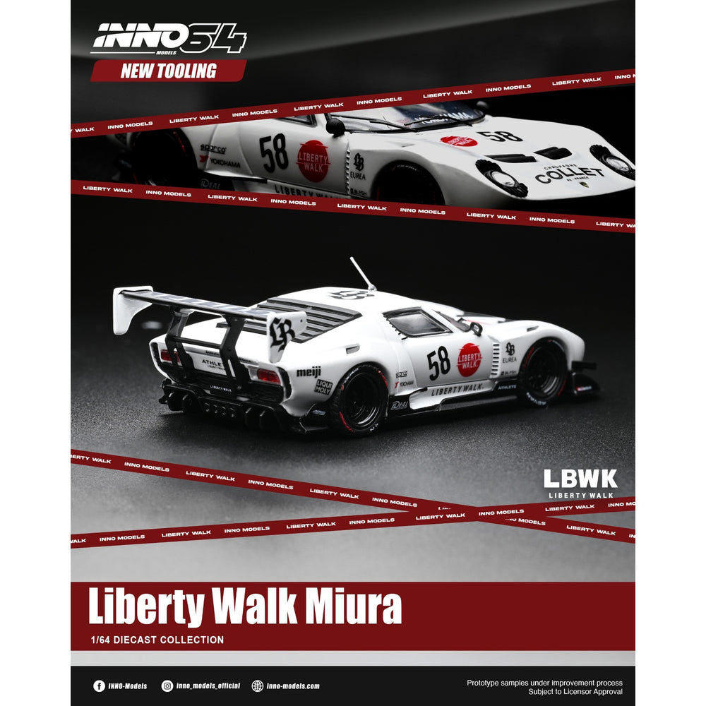 INNO64 - Pre-Order - LB-Silhouette WORKS Miura GT - IN64-LBMIURA-01