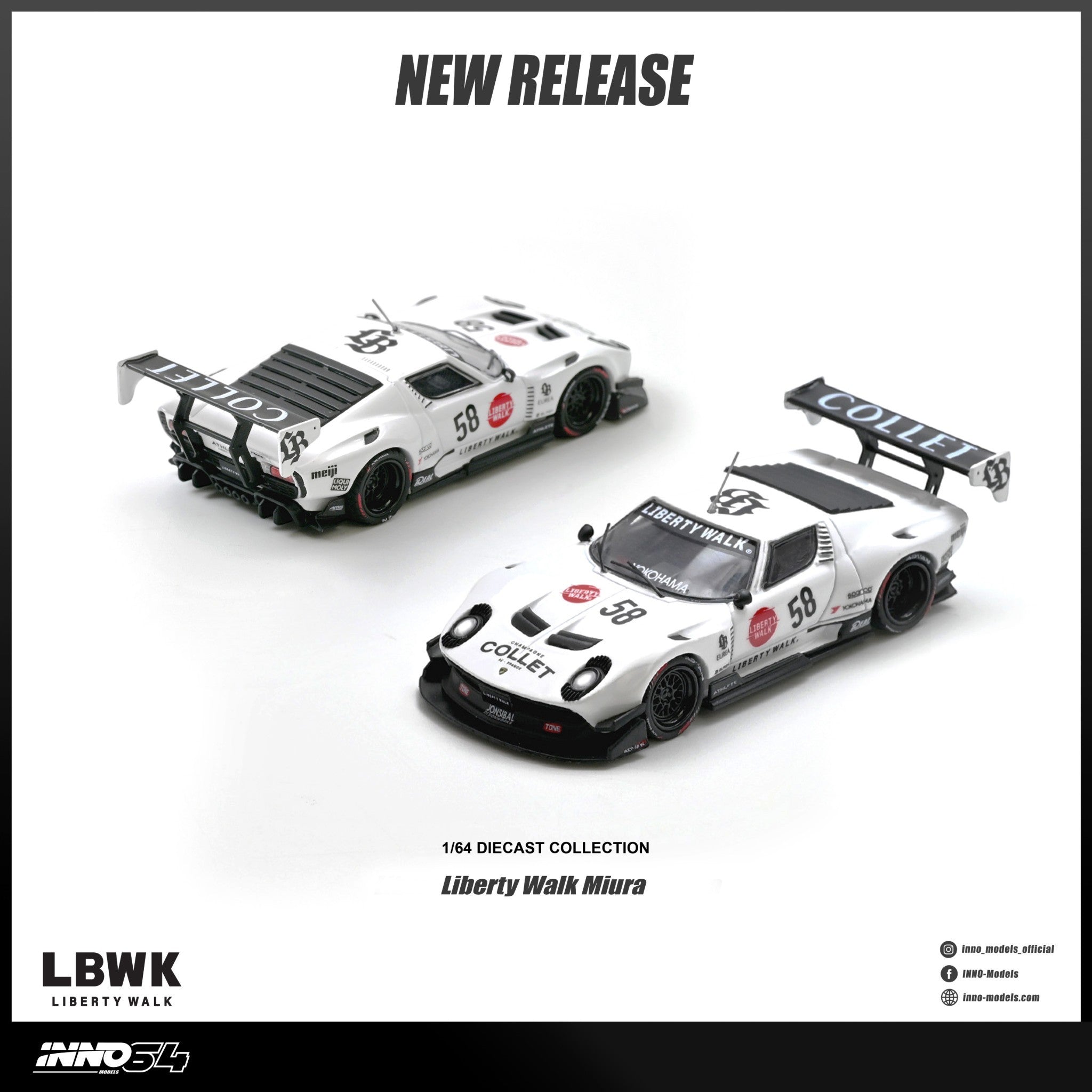 INNO64 - Pre-Order - LB-Silhouette WORKS Miura GT - IN64-LBMIURA-01