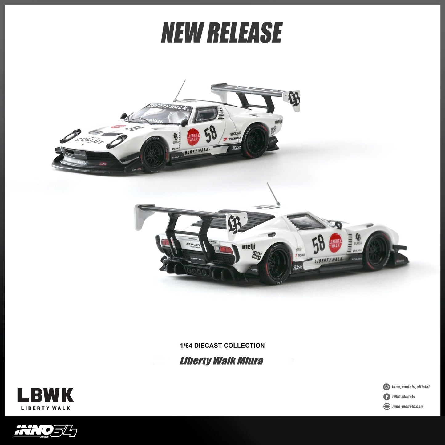 INNO64 - Pre-Order - LB-Silhouette WORKS Miura GT - IN64-LBMIURA-01