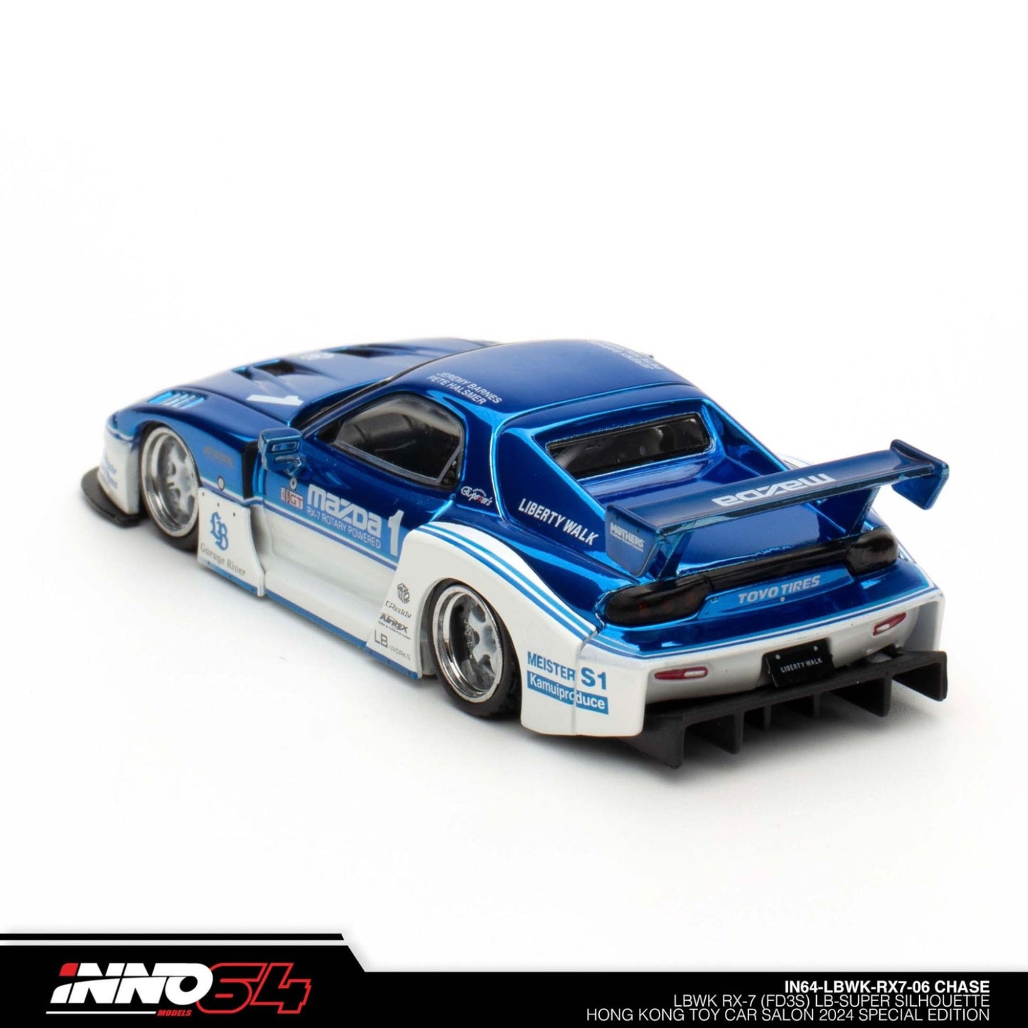 INNO64 - MAZDA RX7 (FD3S) LB-SUPER SILHOUETTE Hong Kong Toy Car Salon 2024 Special Edition - Chase Car