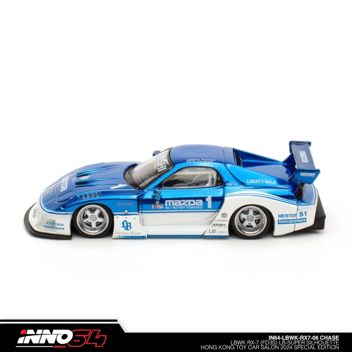 INNO64 - MAZDA RX7 (FD3S) LB-SUPER SILHOUETTE Hong Kong Toy Car Salon 2024 Special Edition - Chase Car