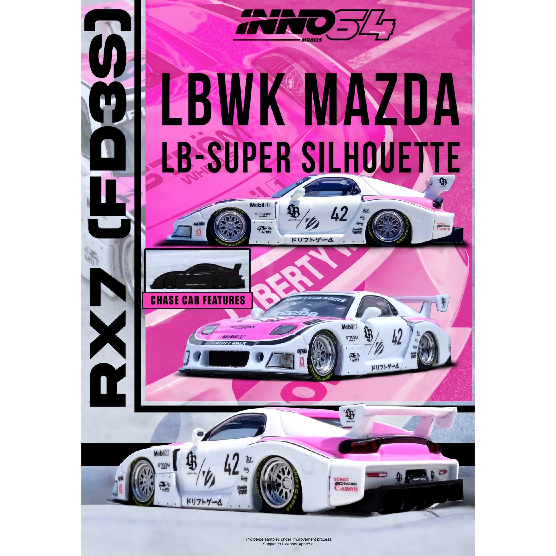 INNO64 - Pre-Order - MAZDA RX7 (FD3S) LB-SUPER SILHOUETTE