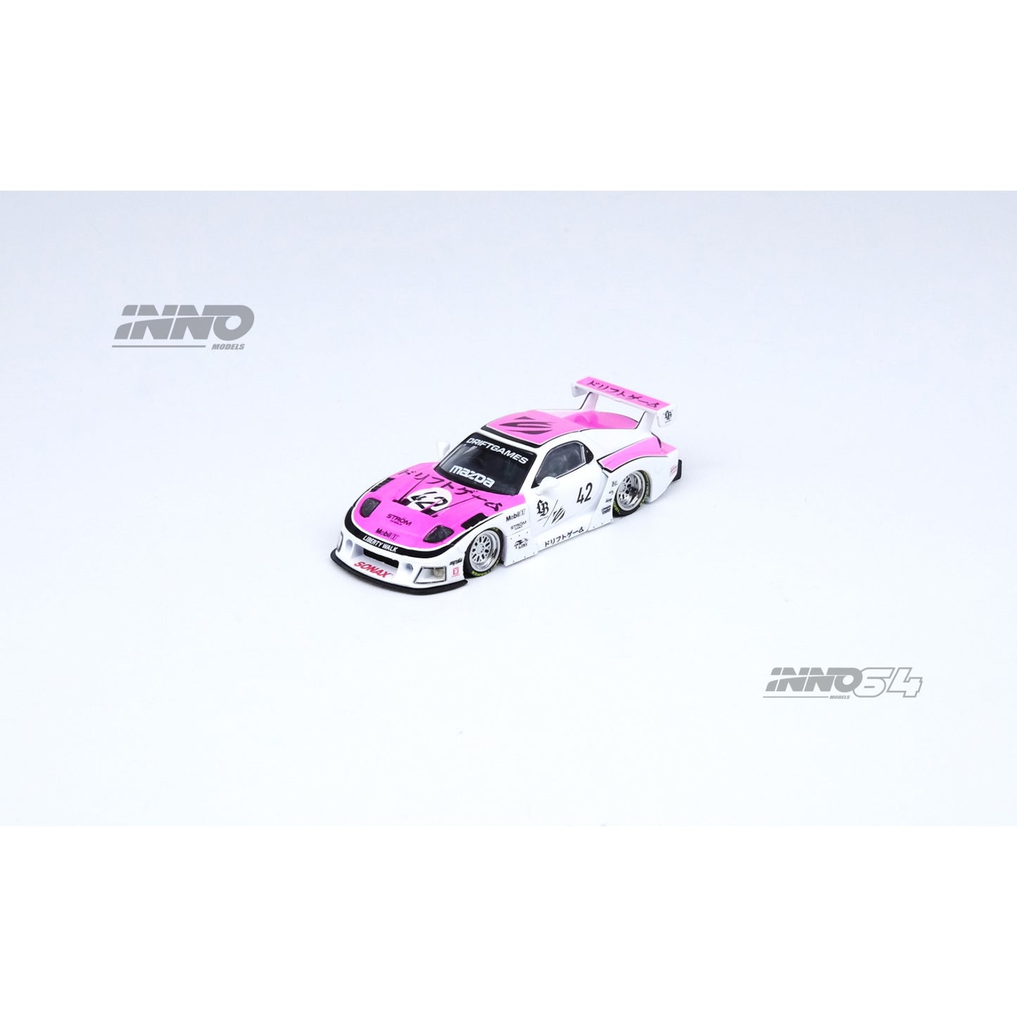 INNO64 - Pre-Order - MAZDA RX7 (FD3S) LB-SUPER SILHOUETTE "DRIFT GAMES 2025" - IN64-LBWK-RX7-08