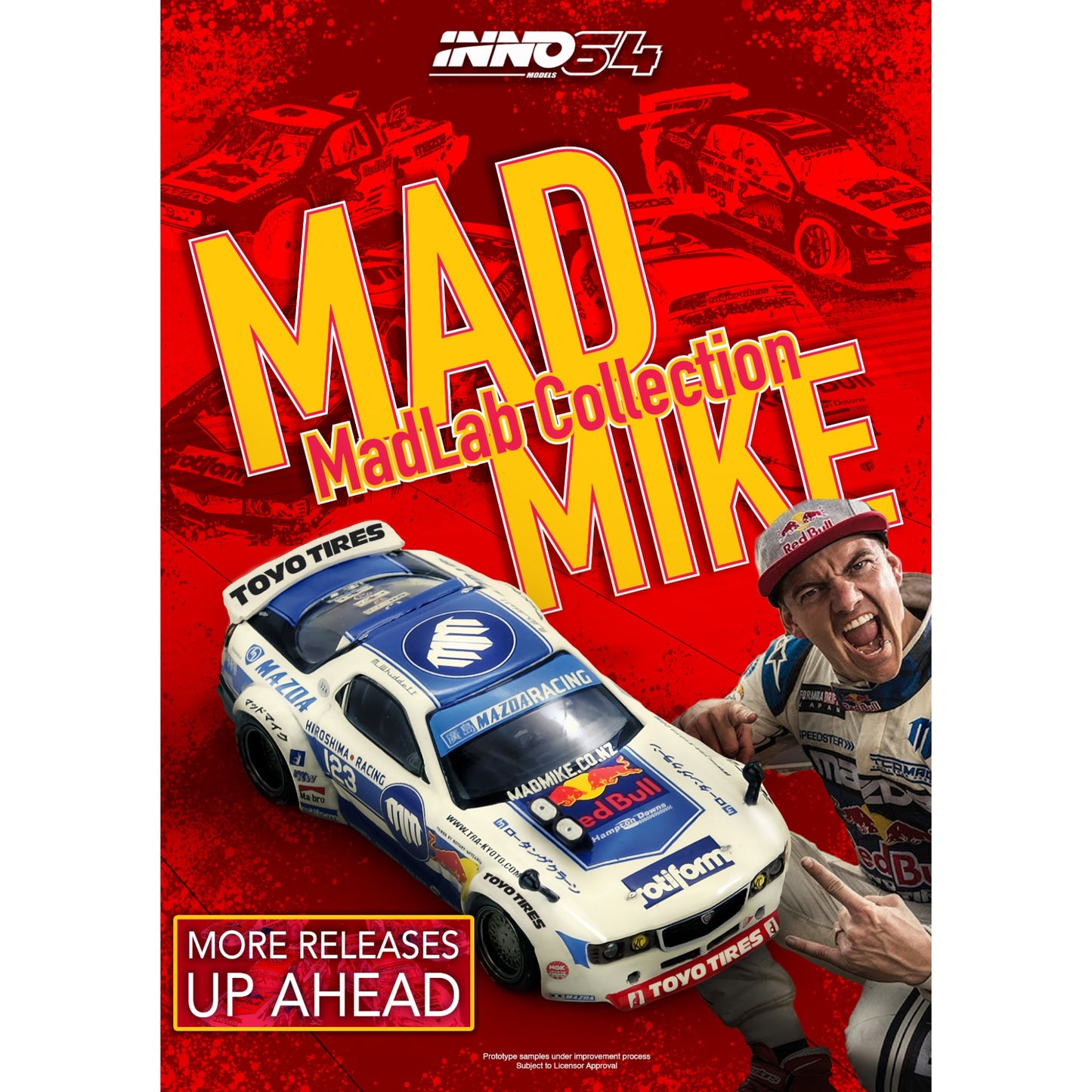 INNO64 - Pre-Order - MADBUL: MAZDA RX7 (FD3S) "PANDEM ROCKET BUNNY" - IN64-MADLAB01