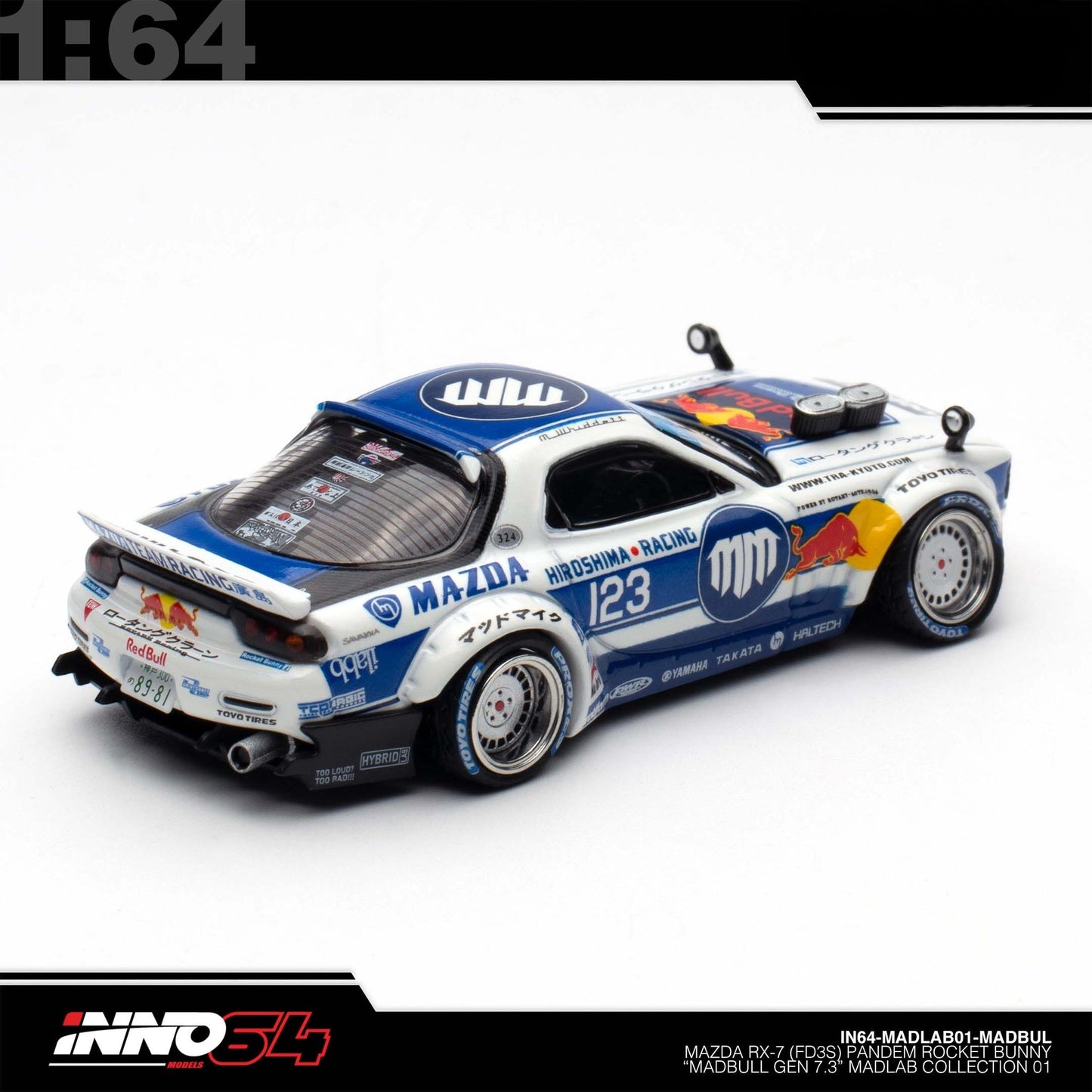 INNO64 - Pre-Order - MADBUL: MAZDA RX7 (FD3S) "PANDEM ROCKET BUNNY" - IN64-MADLAB01