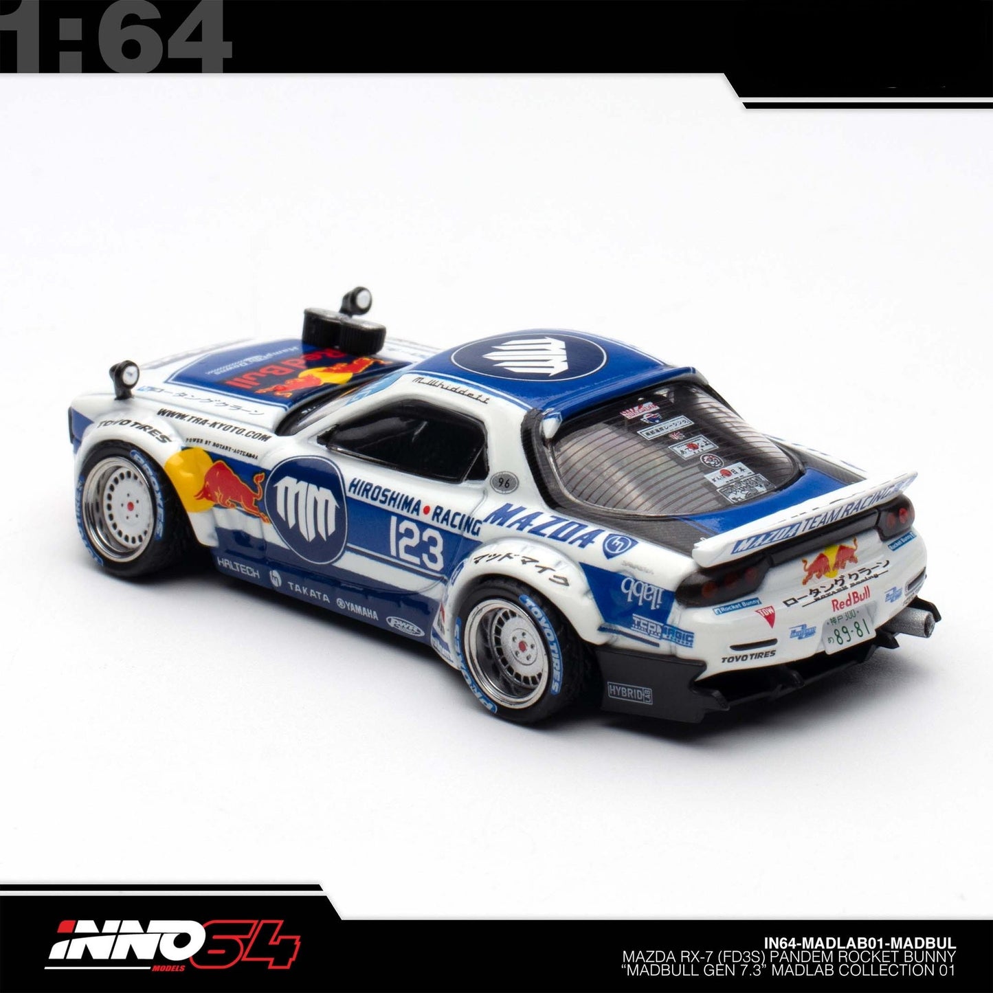 INNO64 - Pre-Order - MADBUL: MAZDA RX7 (FD3S) "PANDEM ROCKET BUNNY" - IN64-MADLAB01