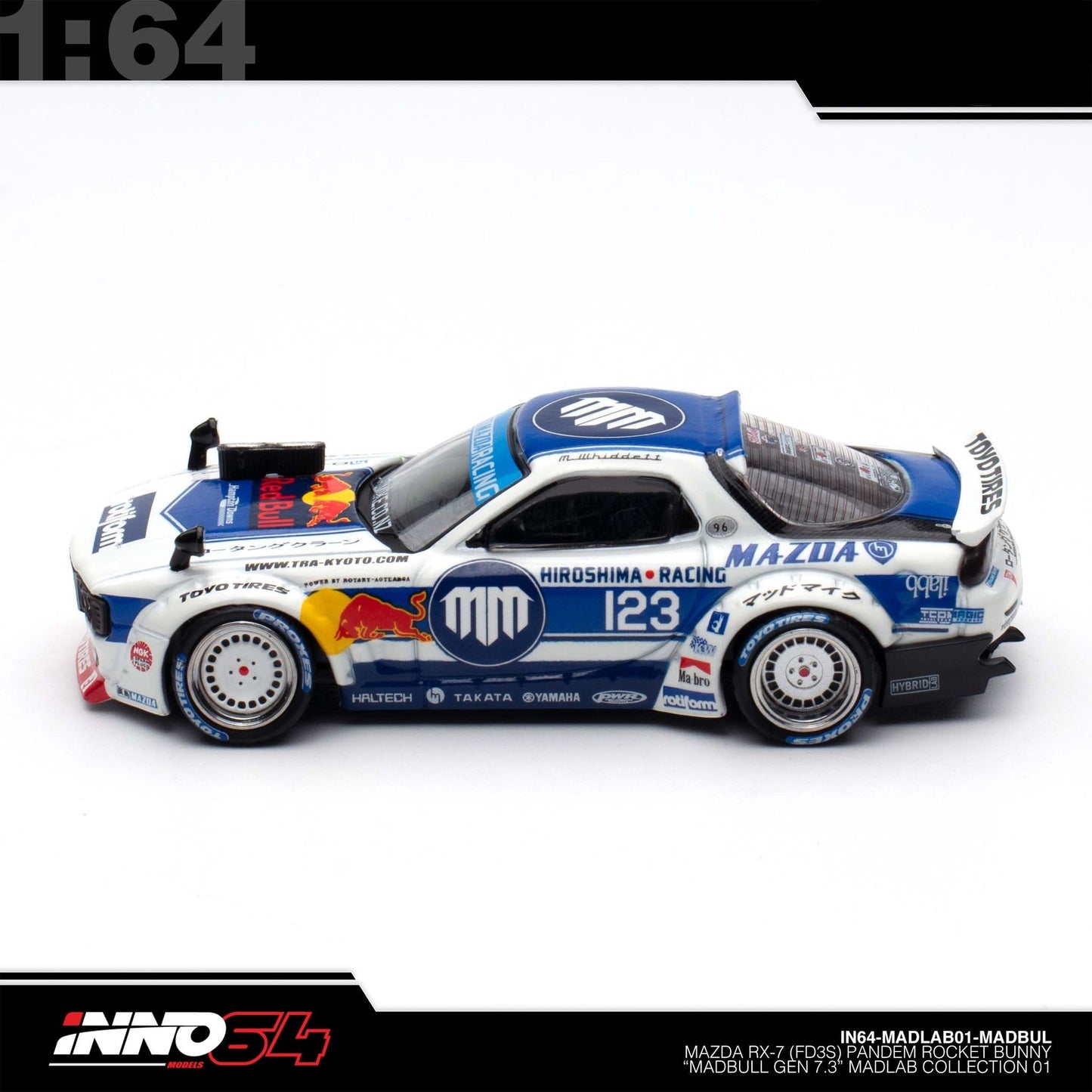 INNO64 - Pre-Order - MADBUL: MAZDA RX7 (FD3S) "PANDEM ROCKET BUNNY" - IN64-MADLAB01