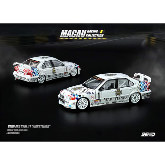 INNO64 - Pre-Order - BMW E36 320i #1 Macau Guia Race 1995 - IN64-MGP19-320i