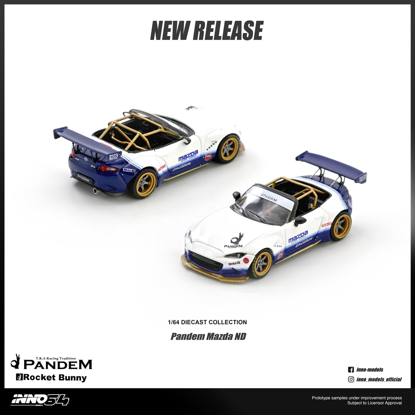 INNO64 - Pre-Order - Mazda MX-5 (ND) Miata "PANDEM ROCKET BUNNY" V1.0 - IN64-MX5P-ND-01