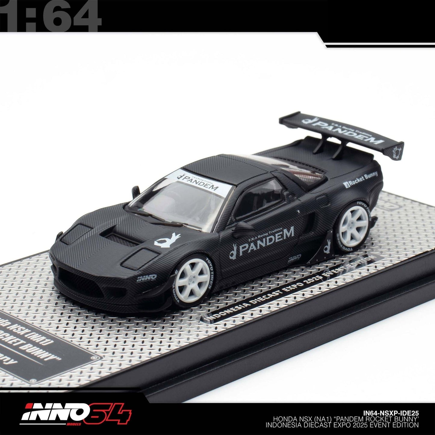 INNO64 - Pre-Order - Honda NSX (NA1)  "Pandem Rocket Bunny" Black - 2025 Indonesia Diecast Expo (IDE-XII)