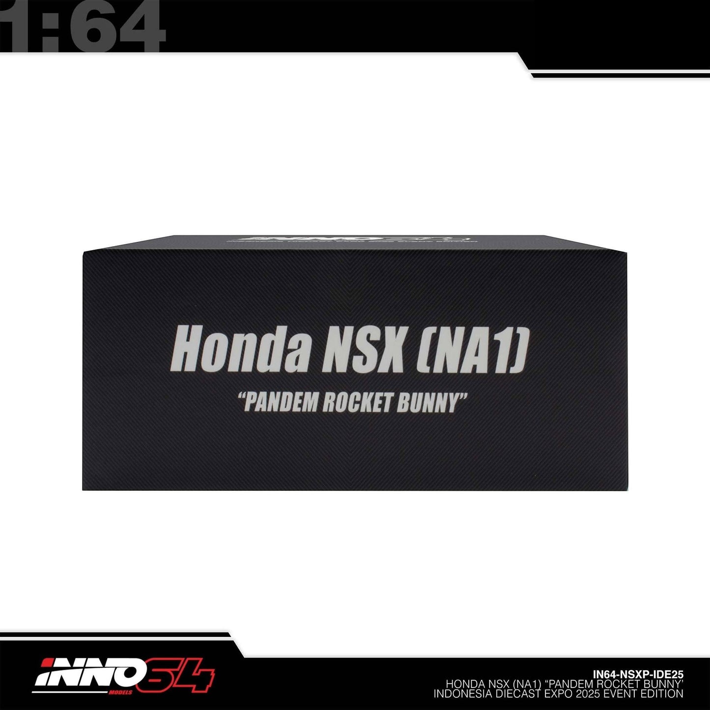 INNO64 - Pre-Order - Honda NSX (NA1)  "Pandem Rocket Bunny" Black - 2025 Indonesia Diecast Expo (IDE-XII)