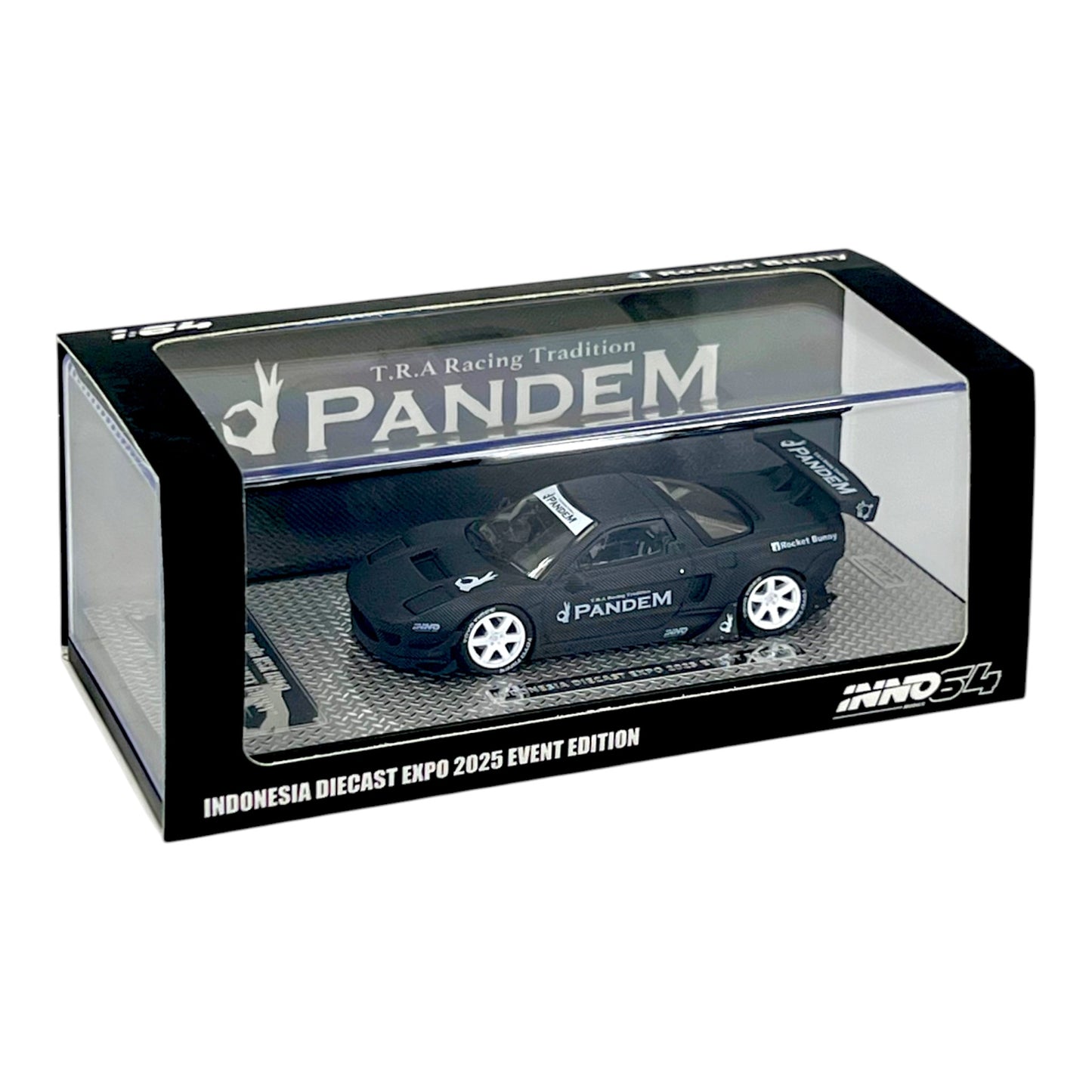 INNO64 - Pre-Order - Honda NSX (NA1)  "Pandem Rocket Bunny" Black - 2025 Indonesia Diecast Expo (IDE-XII)