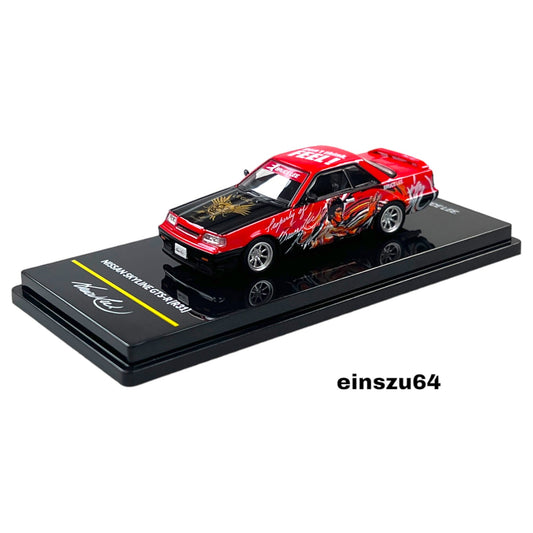 INNO64 - Nissan Skyline GTS-R R31 *Bruce Lee 50th Anniversary*, red/black - 1:64 - IN64-R31BRUCELEE-R